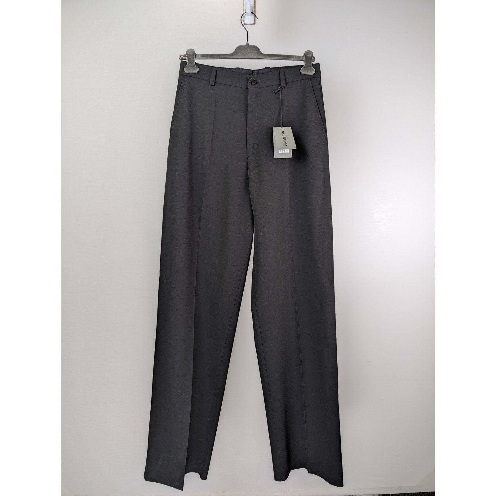 Balenciaga Side-striped Stretch-twill Trousers - Black White | Grailed