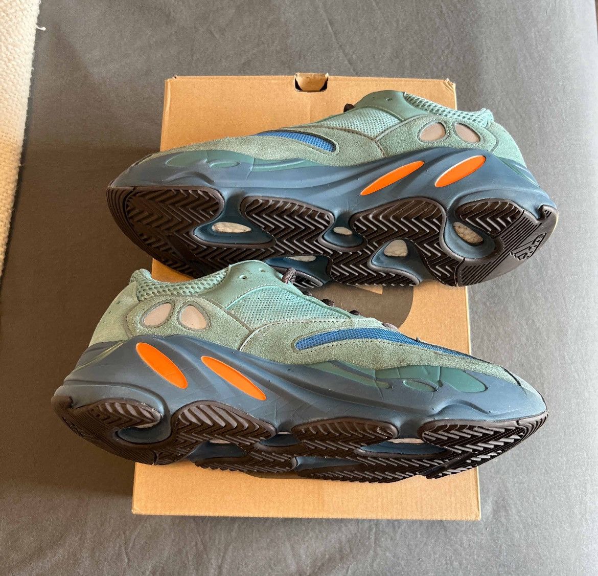 Adidas × Kanye West Adidas Yeezy Boost 700 Faded Azure Size 12 GZ2002 Size US 12 / EU 45 - 2 Thumbnail