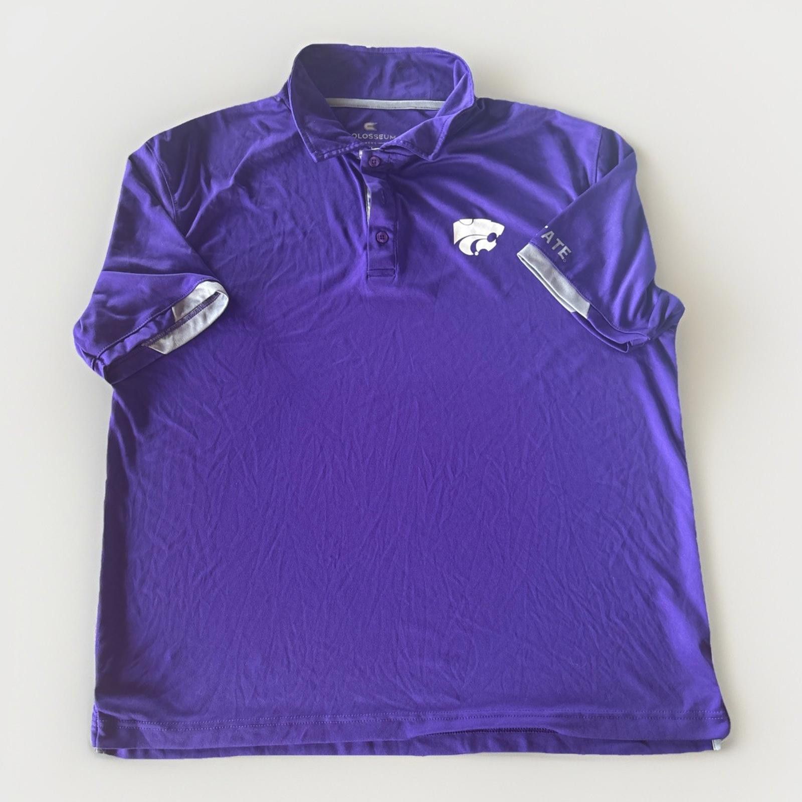 Nike Kansas State Wildcats Polo Shirt Mens Large Fit Dry XL Size ONE SIZE - 1 Thumbnail
