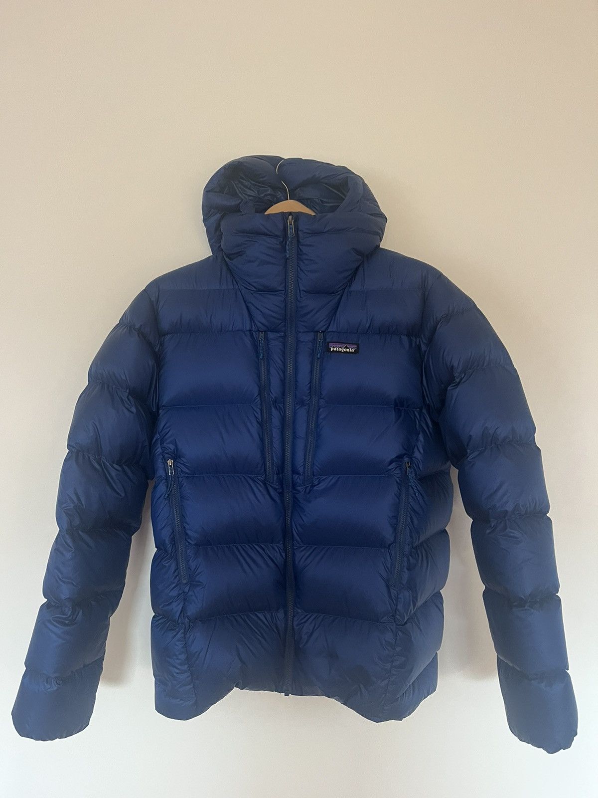 image of Patagonia Fitz Roy Down Hoody in Blue, Men's (Size Medium)