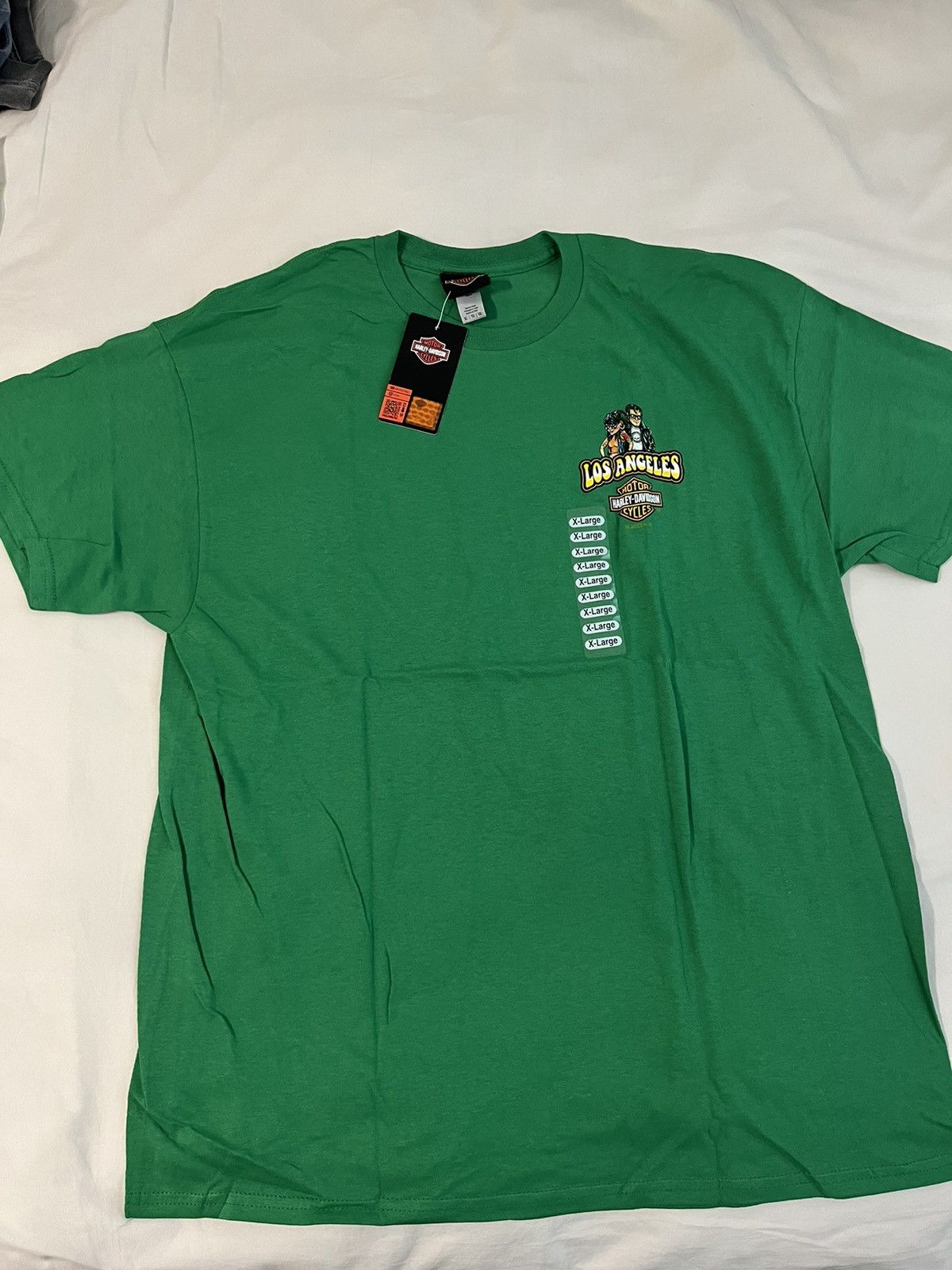 image of Los Angeles Harley Davidson in Green, Men's (Size XL)