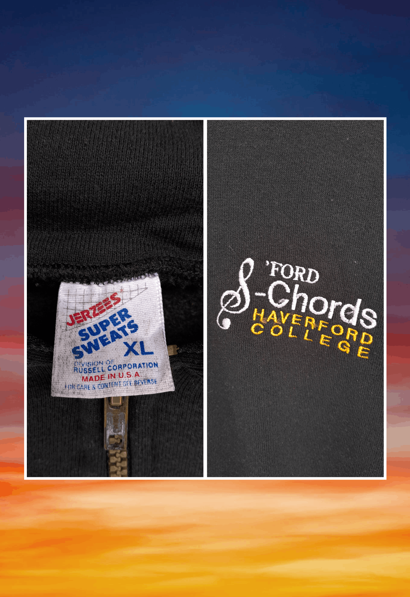 Jerzees × Vintage Vintage 90s haverford college ford chords JERZEES Halfzip Size US XL / EU 56 / 4 - 5 Thumbnail