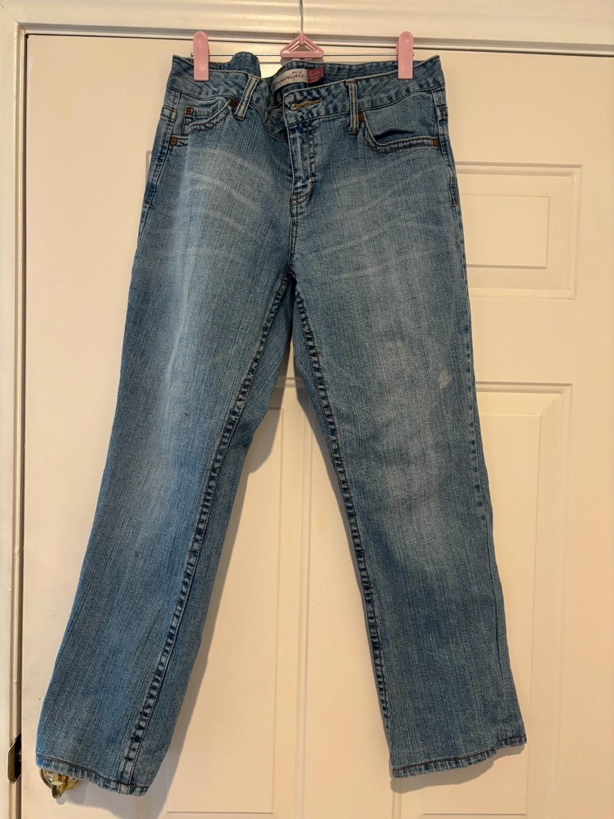 Aeropostale Women's size 13/14 short Kailey skinny flare no stretch #150 Size 36" / US 14 / IT 50 - 1 Thumbnail