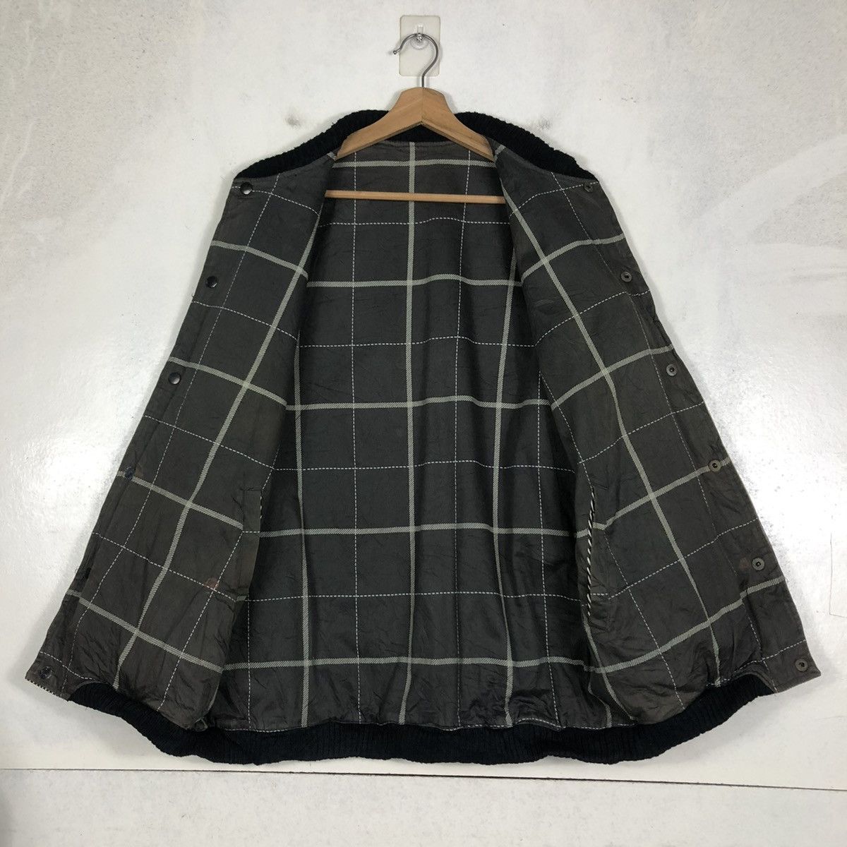 Japanese Brand × Vintage 📌VINTAGE BOMBER JACKET HICKORY OUT OF SIGHT ISSEY MIYAKE Size US M / EU 48-50 / 2 - 15 Thumbnail