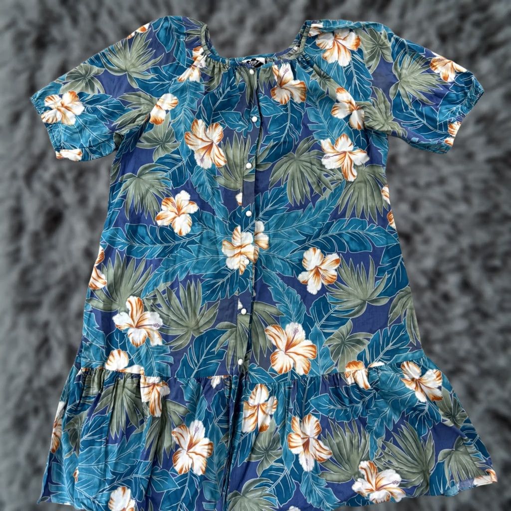Hilo Hattie VINTAGE Hilo Hattie Dress Womens XL Muumuu Kaftan Midi Floral Luau USA Size XL / US 12-14 / IT 48-50 - 1 Thumbnail
