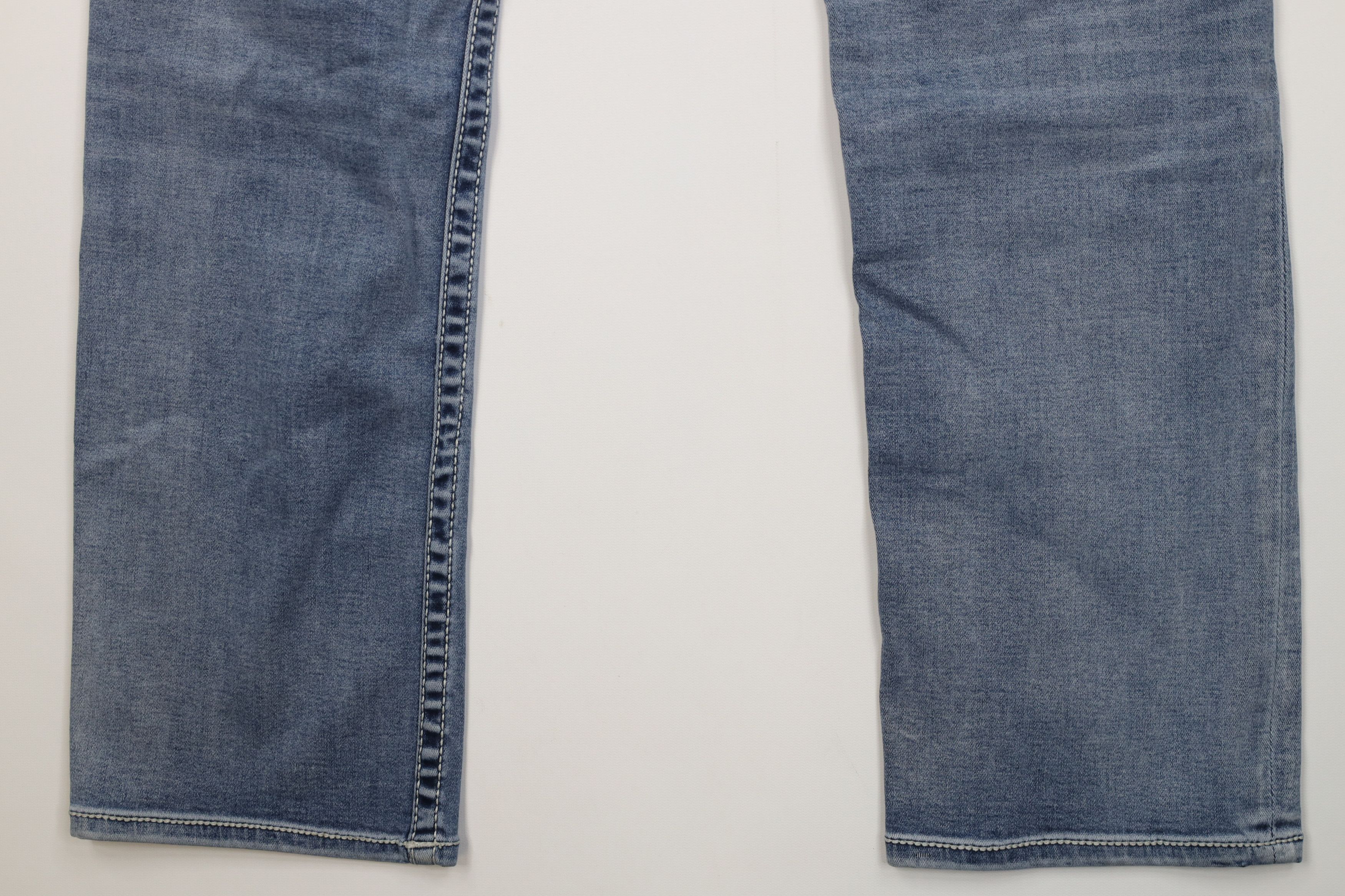 Vintage Buckle BKE Black Stitch Fit 11 Straight Leg Denim Jeans Size US 32 / EU 48 - 12 Thumbnail