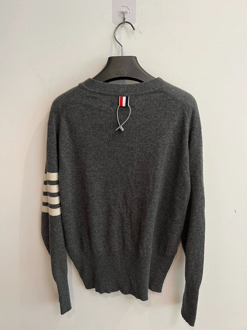 Thom Browne Thom Browne Chinese grey cashmere sweater Size US L / EU 52-54 / 3 - 4 Thumbnail