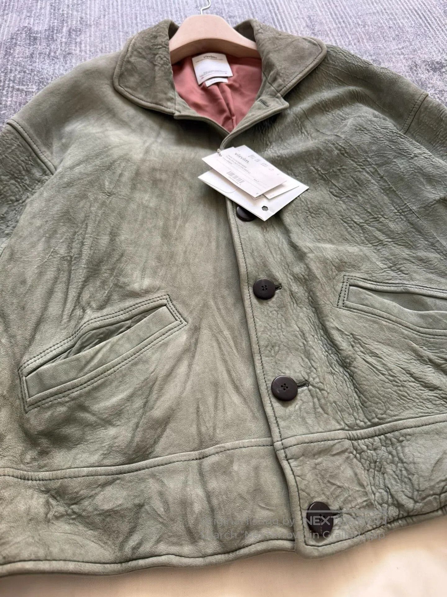 Visvim visvim dunlop jacket in green leather. Size US S / EU 44-46 / 1 - 4 Thumbnail