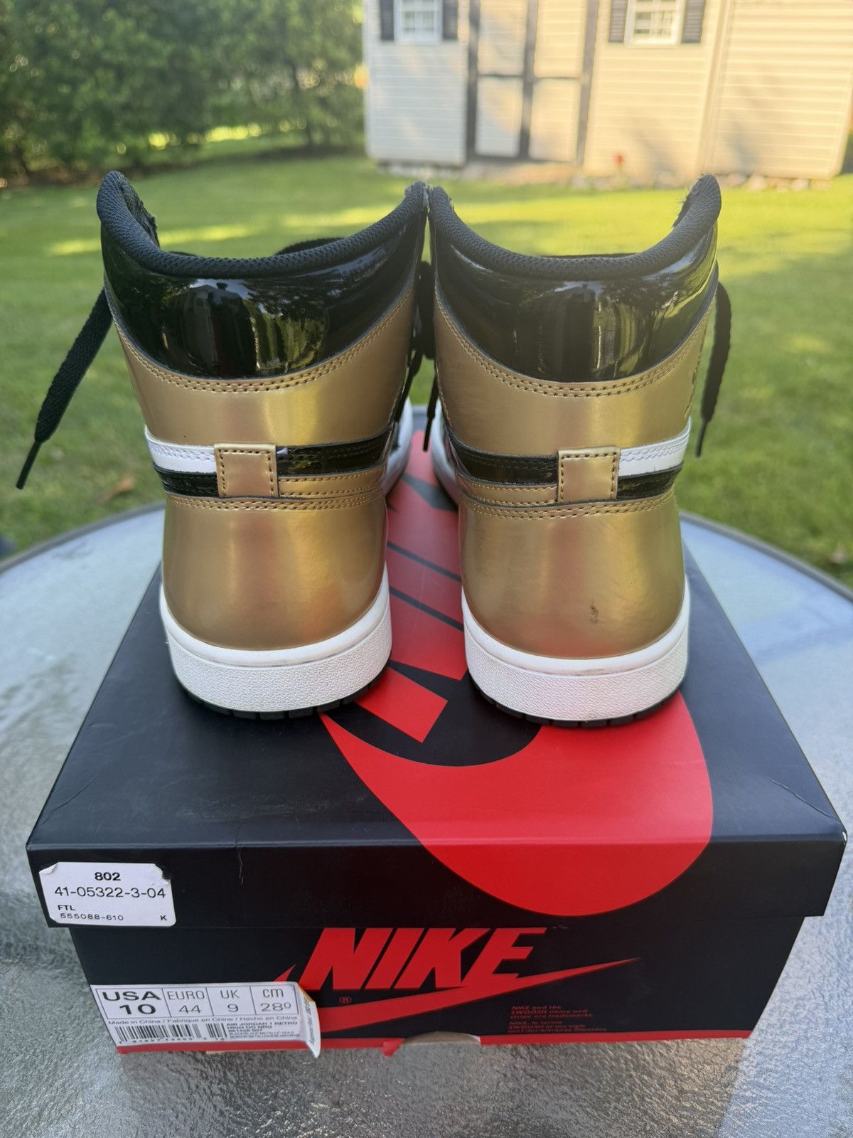 Nike Air Jordan 1 Retro High OG NRG ‘Gold Toe’ 2018 Size US 10 / EU 43 - 5 Thumbnail