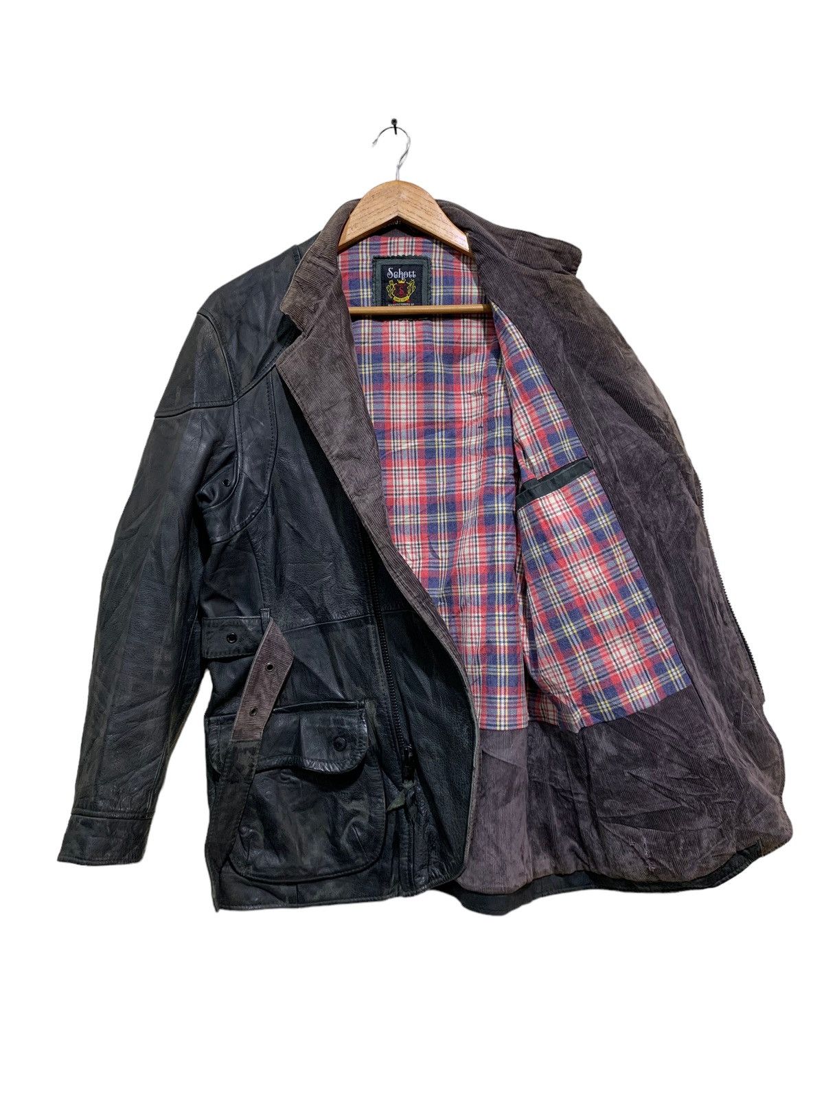 Schott 🔥VTG SCHOTT BROS NYC BIKERS LEATHER JACKETS Size US L / EU 52-54 / 3 - 6 Thumbnail