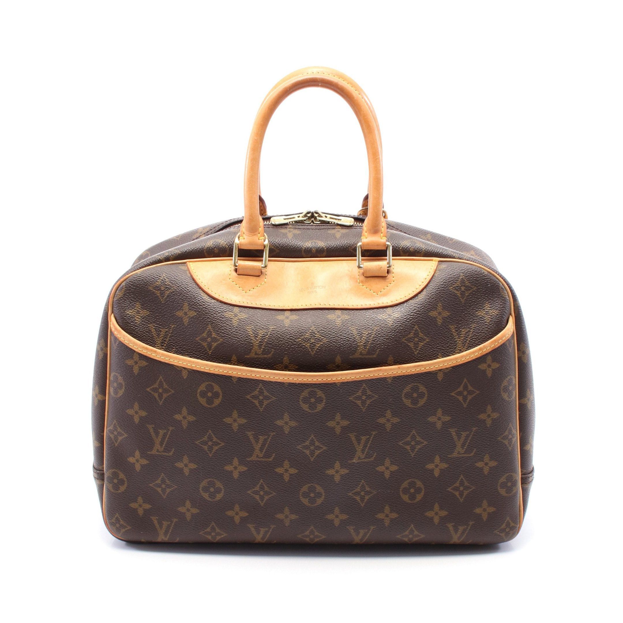 Louis Vuitton Louis Vuitton Deauville Bowling Vanity Monogram Handbag Leather Brown Size ONE SIZE - 1 Thumbnail