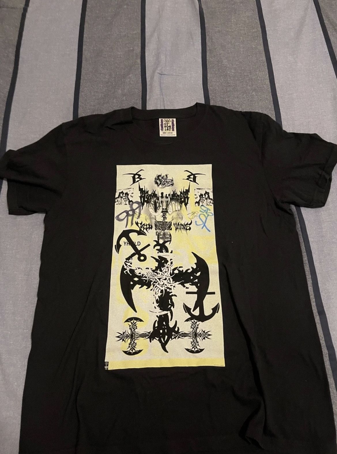 Drain Gang Cold Visions Bladee Tee – Signed by Bladee & Yung Sherman Size US L / EU 52-54 / 3 - 1 Thumbnail