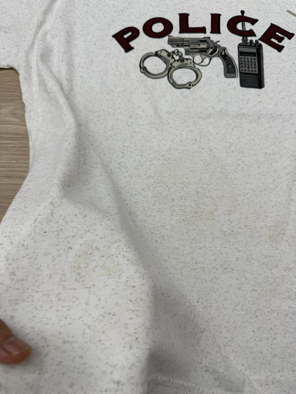 Vintage Vintage t-shirt police Size US L / EU 52-54 / 3 - 5 Thumbnail