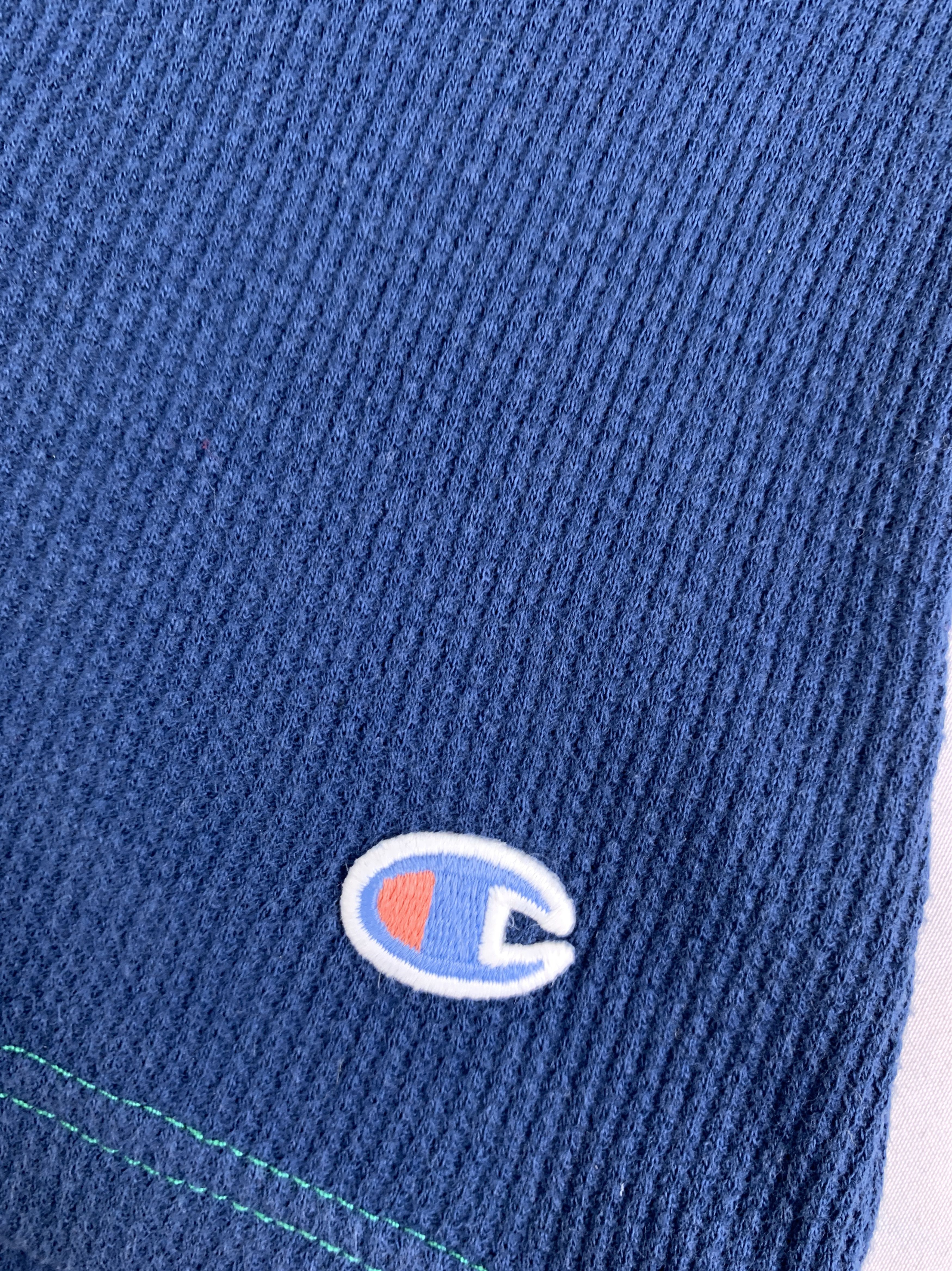 Champion 2000s Champion Navy University Thermal Baby Tanktop (XS) Size XS / US 0-2 / IT 36-38 - 6 Thumbnail