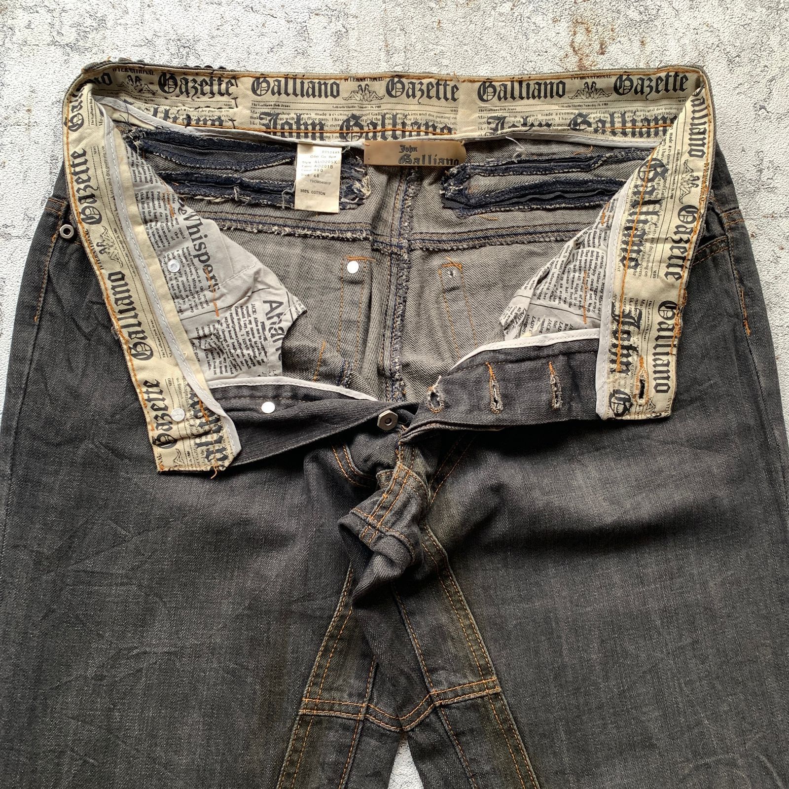 John Galliano Vintage John Galliano Gazette Denim Size US 34 / EU 50 - 4 Thumbnail