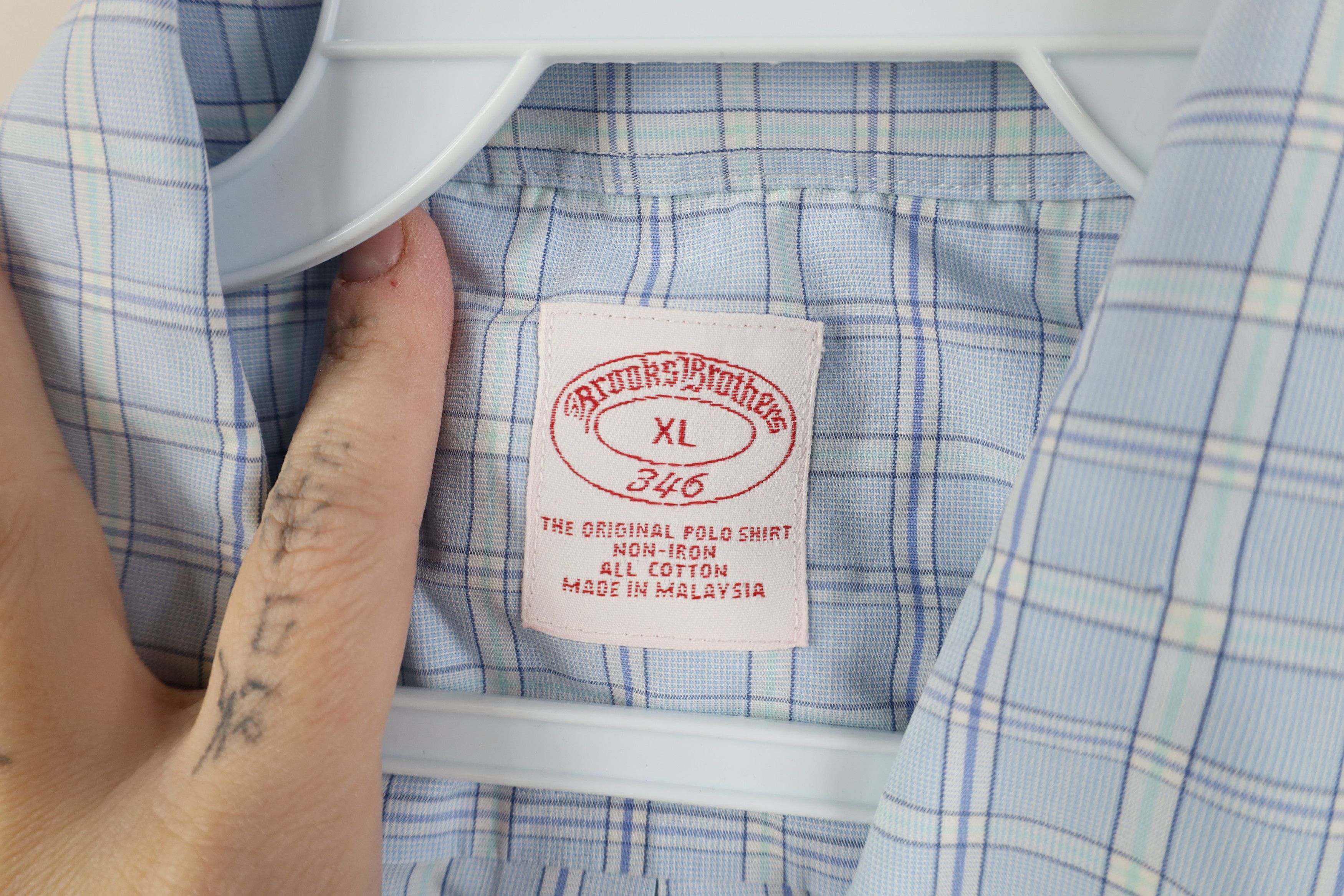 Brooks Brothers Vintage 90s Brooks Brothers Short Sleeve Button Down Shirt Size US XL / EU 56 / 4 - 7 Thumbnail