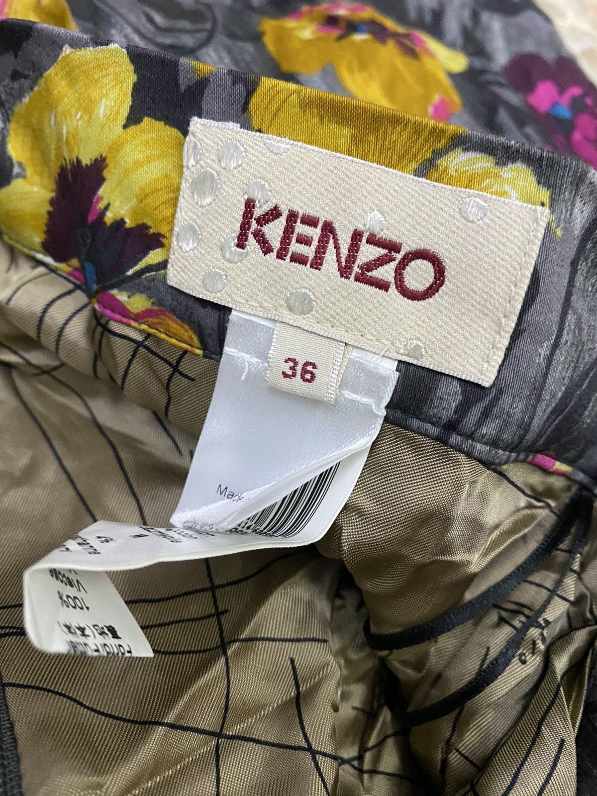 Kenzo Vintage Kenzo Floral Skirt Size 26" / US 2 / IT 38 - 6 Thumbnail