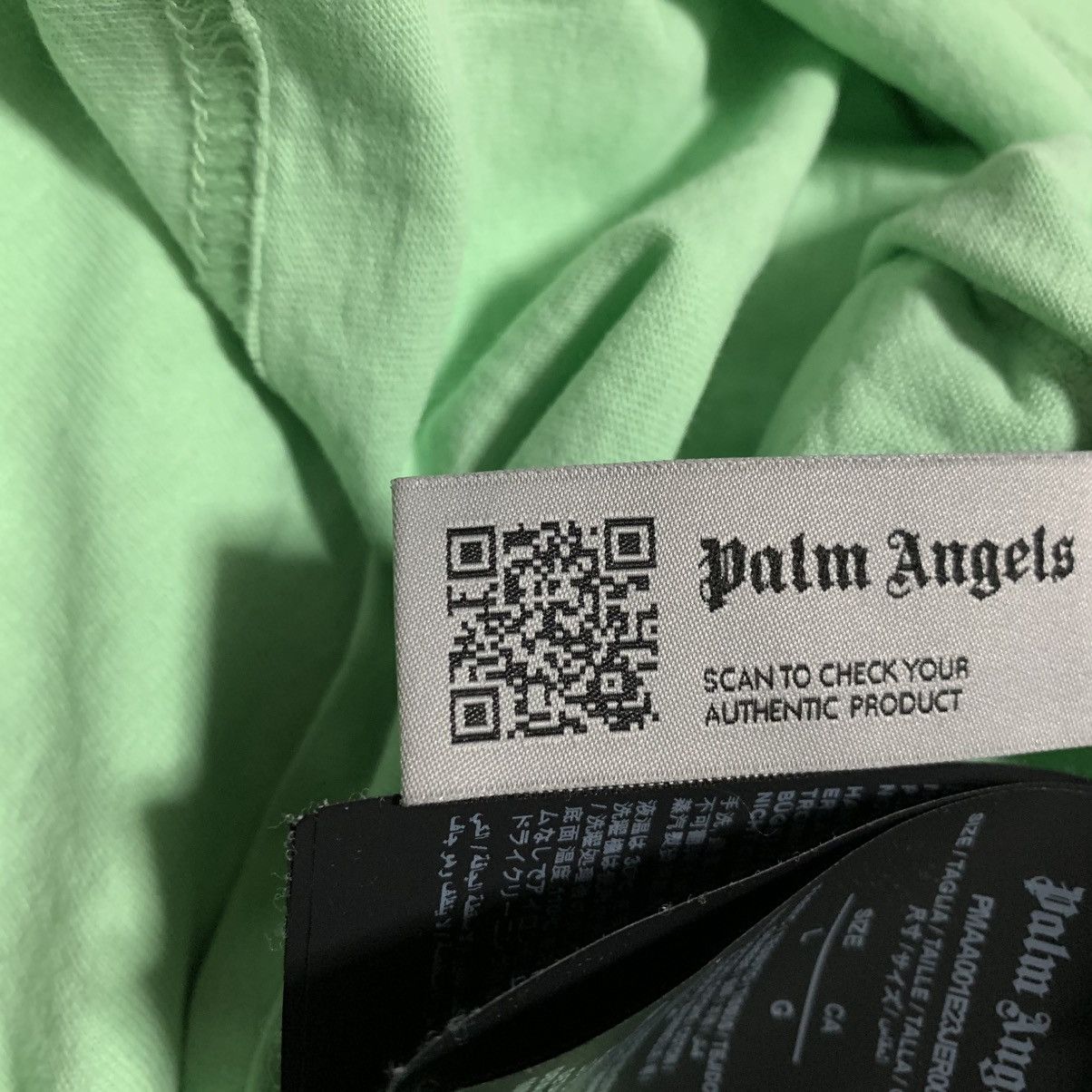 Palm Angels Palm Angels Large Tee Sketchy Douby Classic Mint Green Size US L / EU 52-54 / 3 - 8 Thumbnail