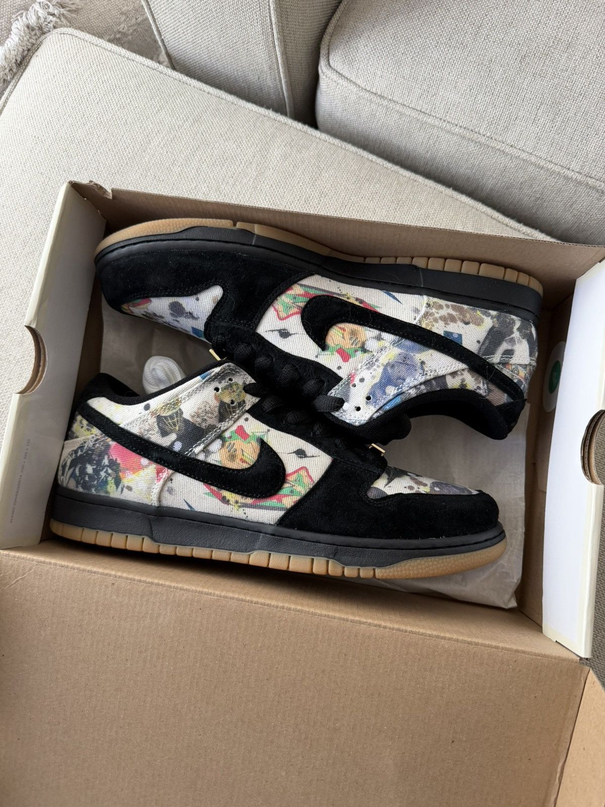 Nike × Supreme Supreme Nike SB Dunk Low “Rammellzee” Size 10.5 Size US 10.5 / EU 43-44 - 1 Thumbnail