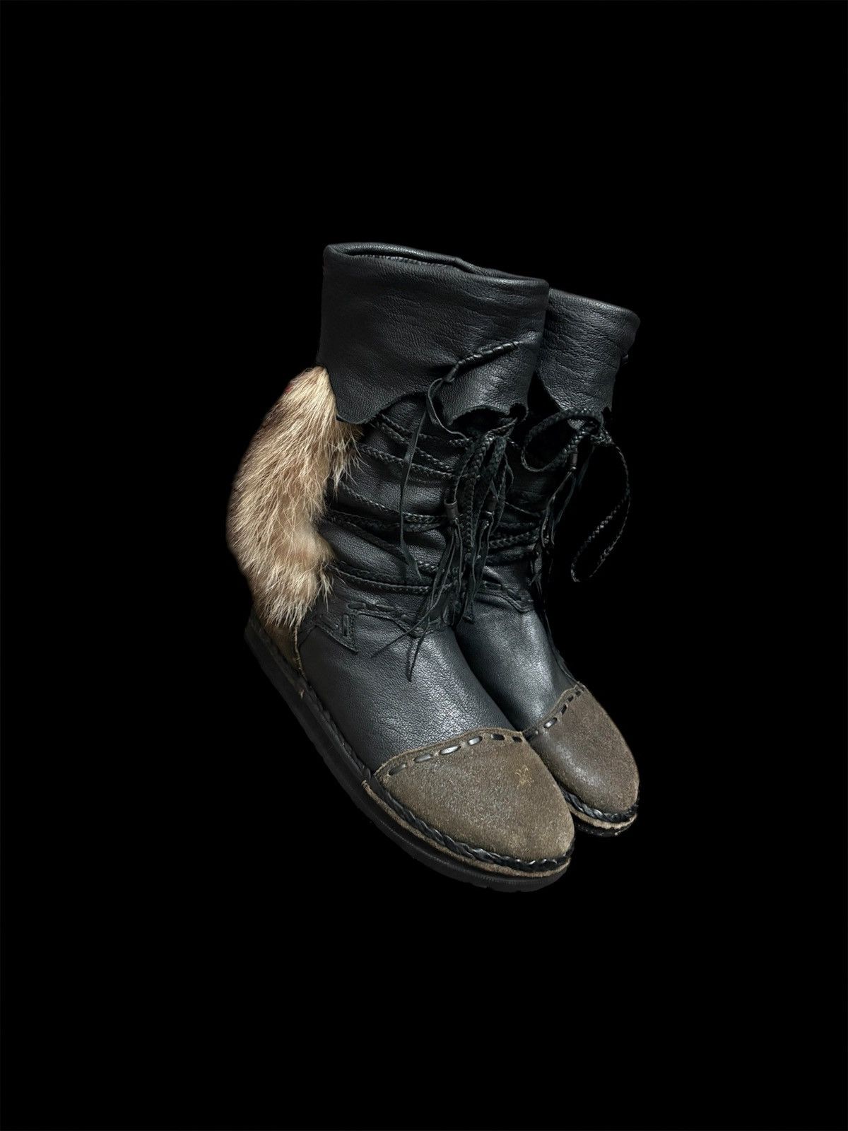 14th Addiction 14th addiction fur moccasin boots Size US 10 / EU 43 - 1 Thumbnail