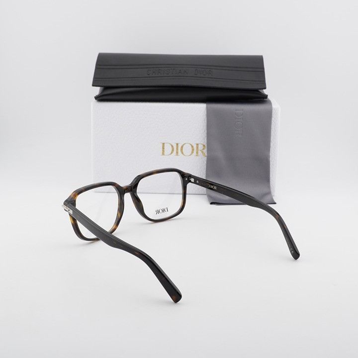 Dior Dior DIORBLACKSUITO S5I 2000 Eyeglasses Havana 53mm Square Size ONE SIZE - 11 Thumbnail