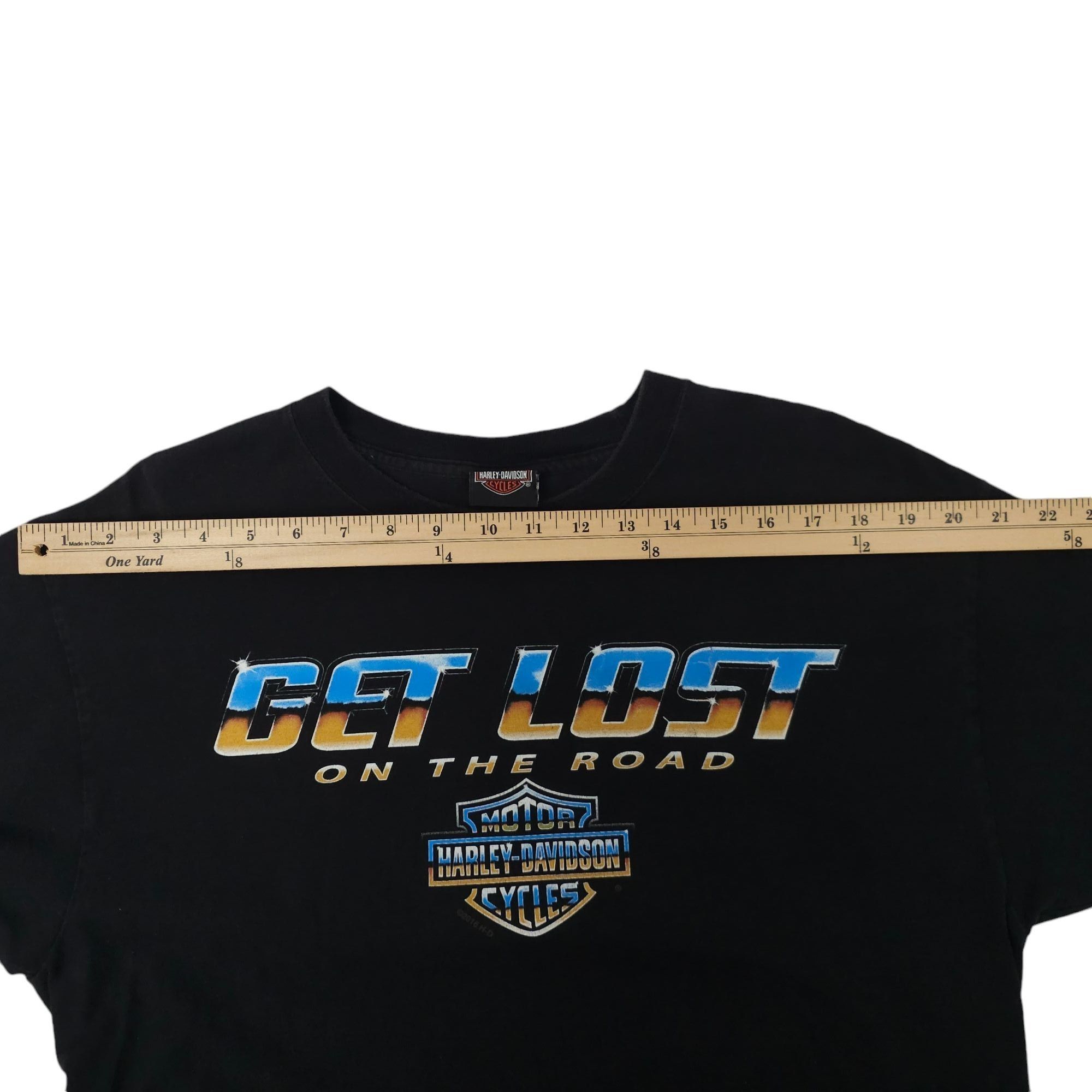Harley Davidson Harley Davidson T Shirt L Double Sided Get Lost On The Road Size US L / EU 52-54 / 3 - 4 Thumbnail