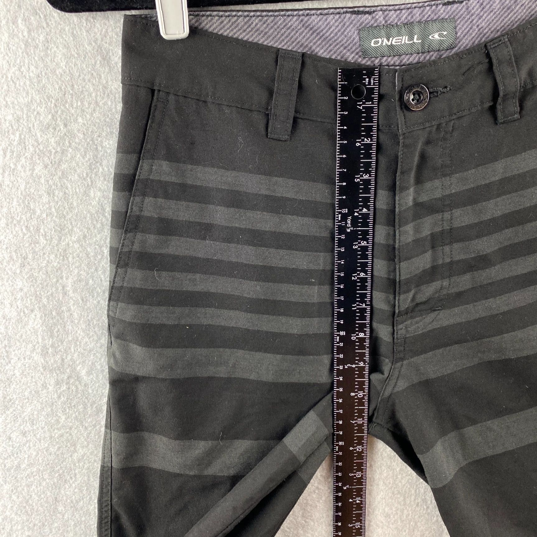 O'Neill O'Neill Hybrid Shorts 28 Mens Black Board Shorts Chino Crossover Striped Golf Size US 28 / EU 44 - 7 Thumbnail