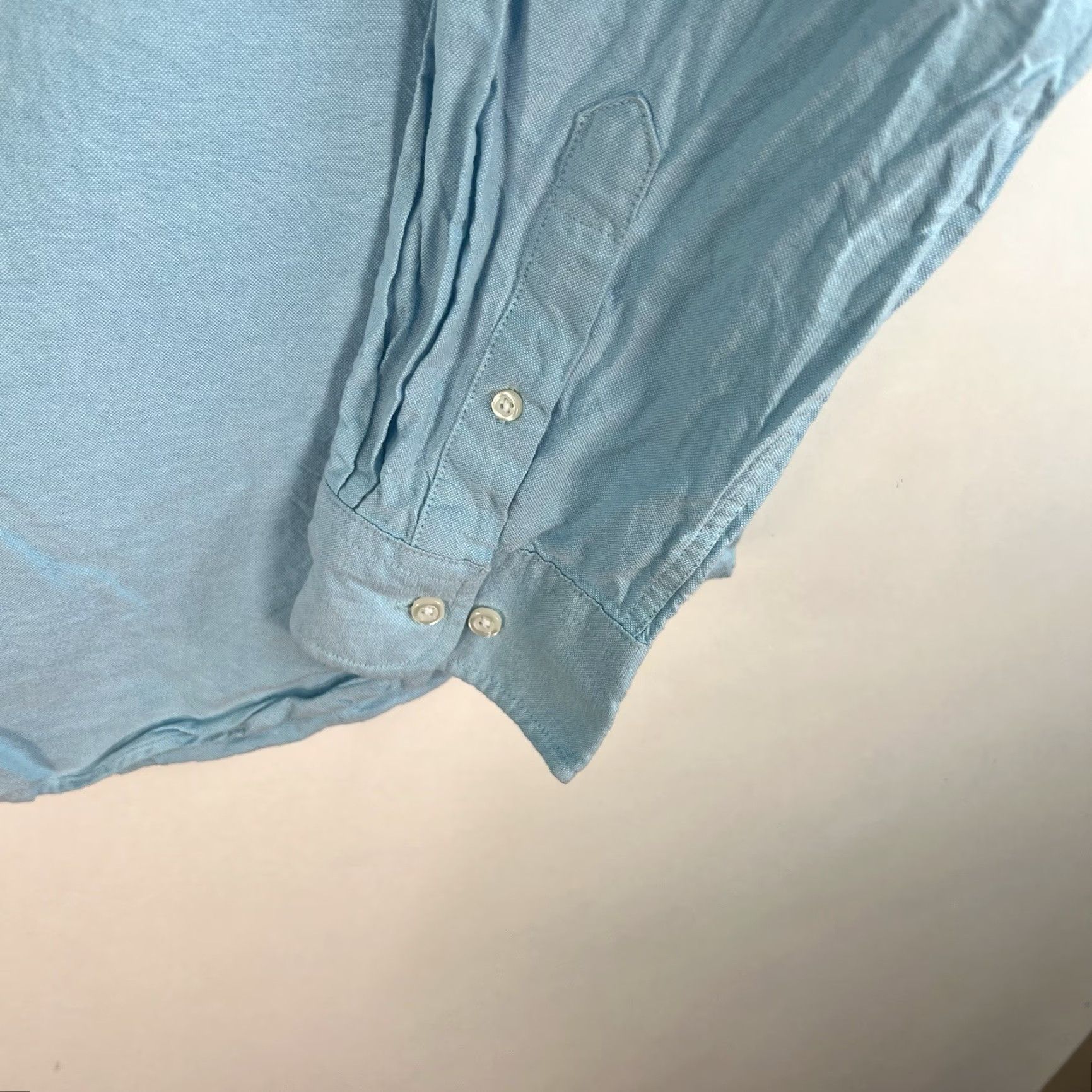 George GEORGE Button-Down Shirt Mens 2XL Blue Cotton Pockets Classic Size US XXL / EU 58 / 5 - 3 Thumbnail