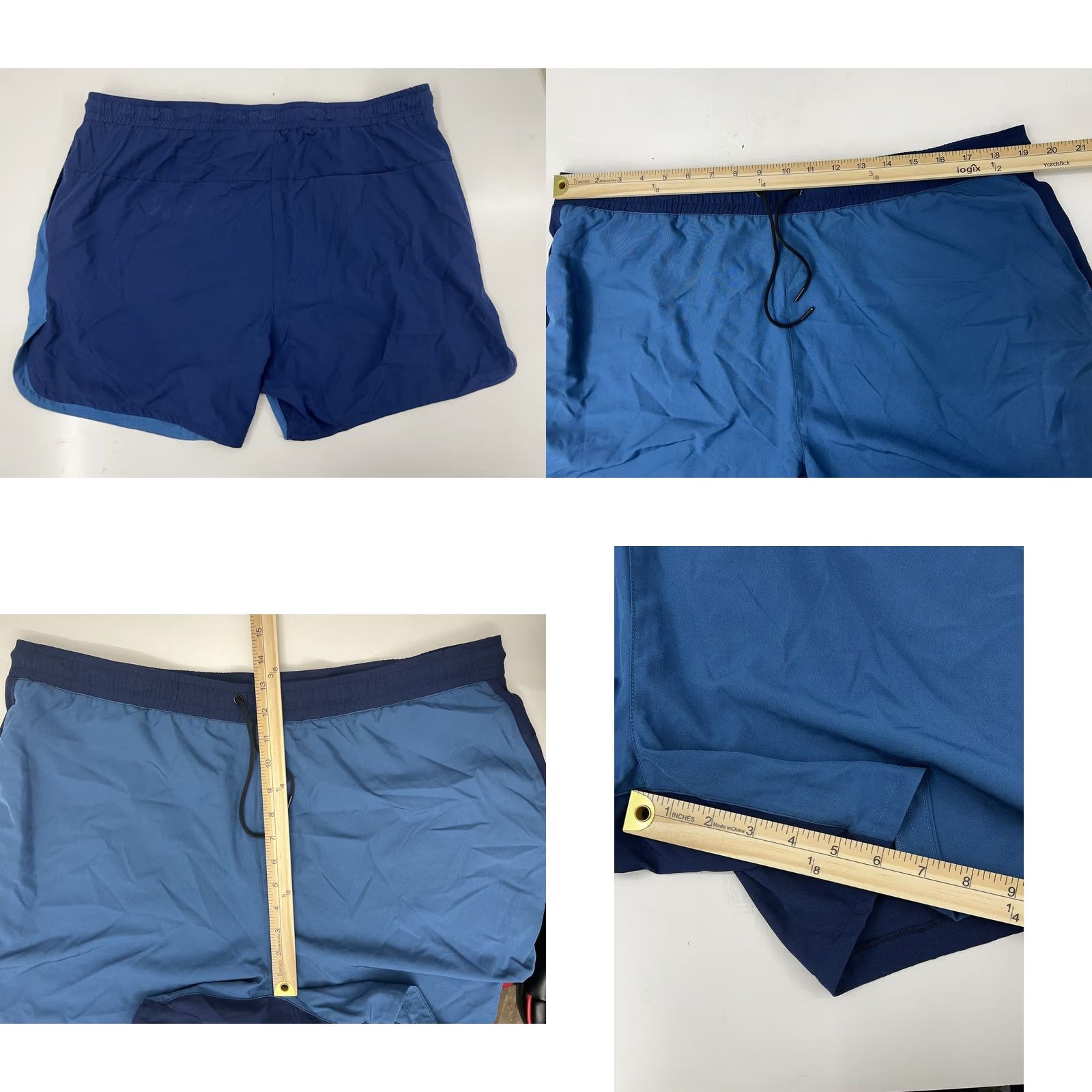 Threads 4 Thought Threads 4 Thought Shorts Mens Slim Blue 2XL Beach Casual Knit Inseam 6 Button Drawstring Pocketless Size US 39 - 8 Thumbnail