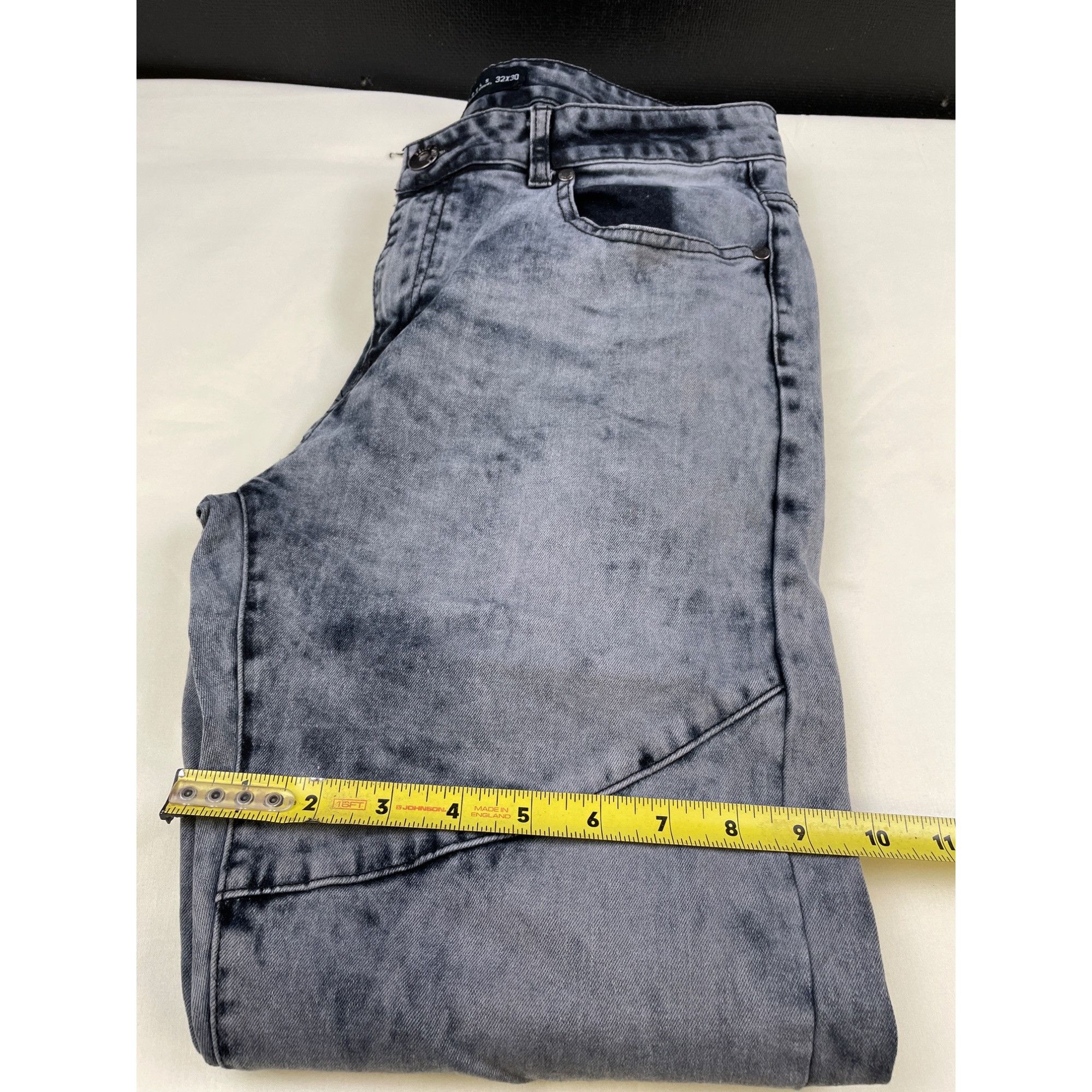 Other Seven Souls Men's Gray wash Jeans stretch skinny size 32 x 3 Size US 32 / EU 48 - 6 Thumbnail