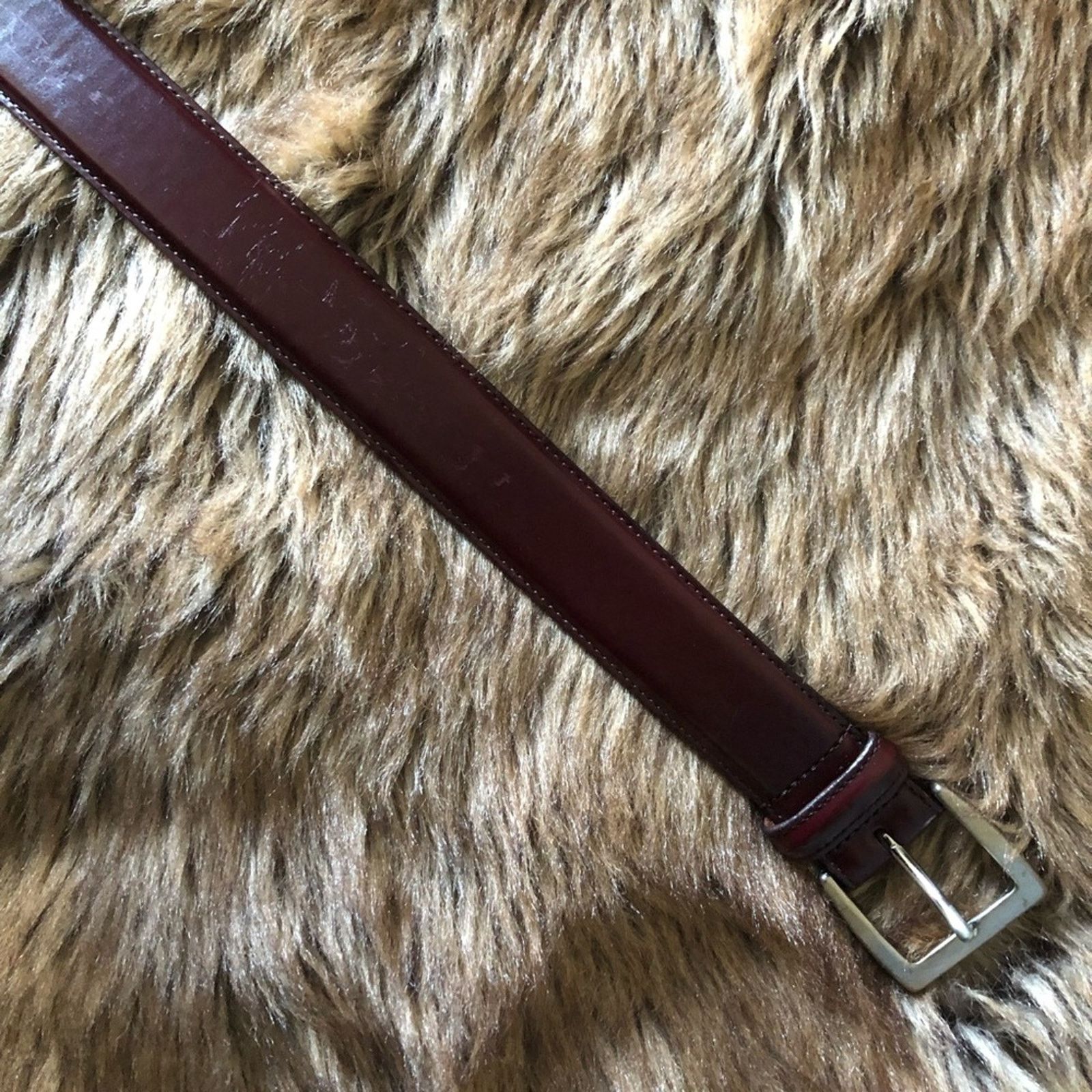 Coach Coach reddish brown polished cowhide leather belt 42x105 cm Size 42 - 3 Thumbnail