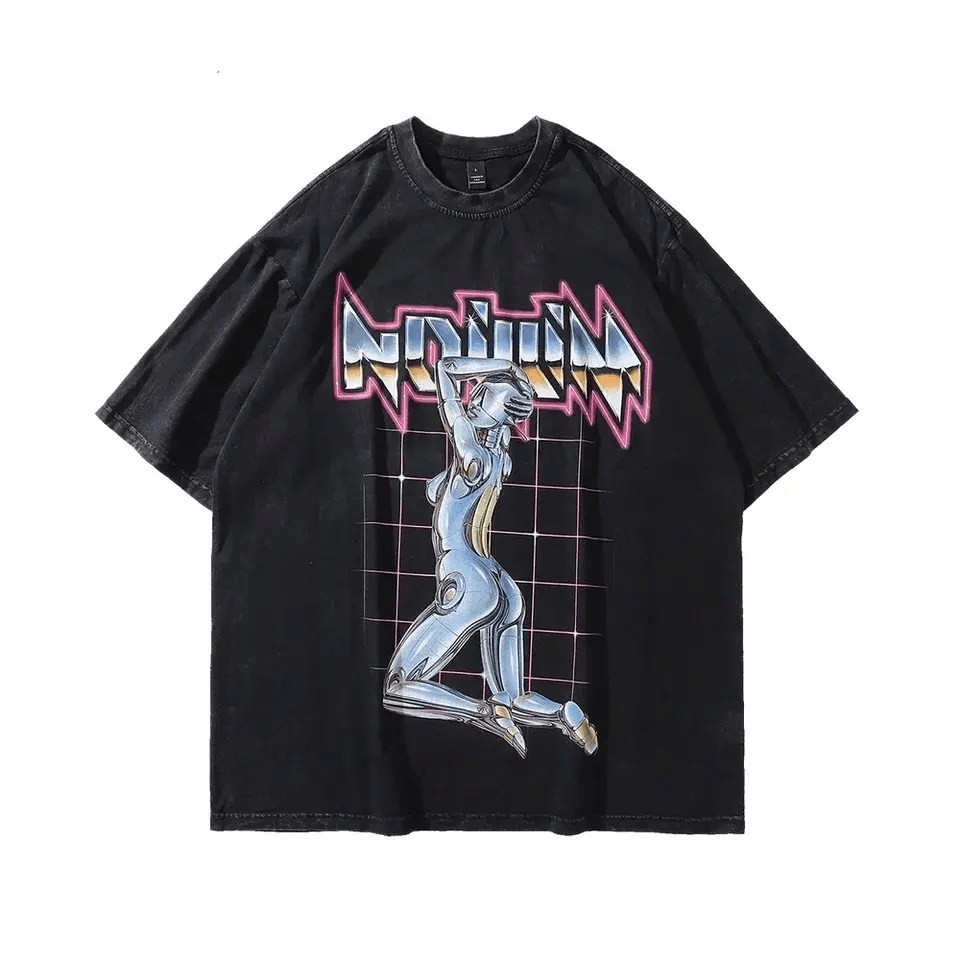 Japanese Brand × Vintage 90s Vintage Design Printed T Shirt Size US XL / EU 56 / 4 - 1 Thumbnail