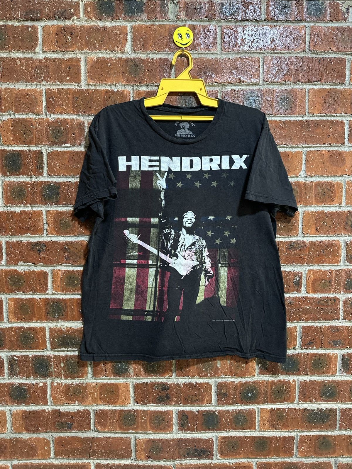 Band Tees Thrashed Vintage Jimi Hendrix America Flag Distress Tee Size US L / EU 52-54 / 3 - 1 Thumbnail