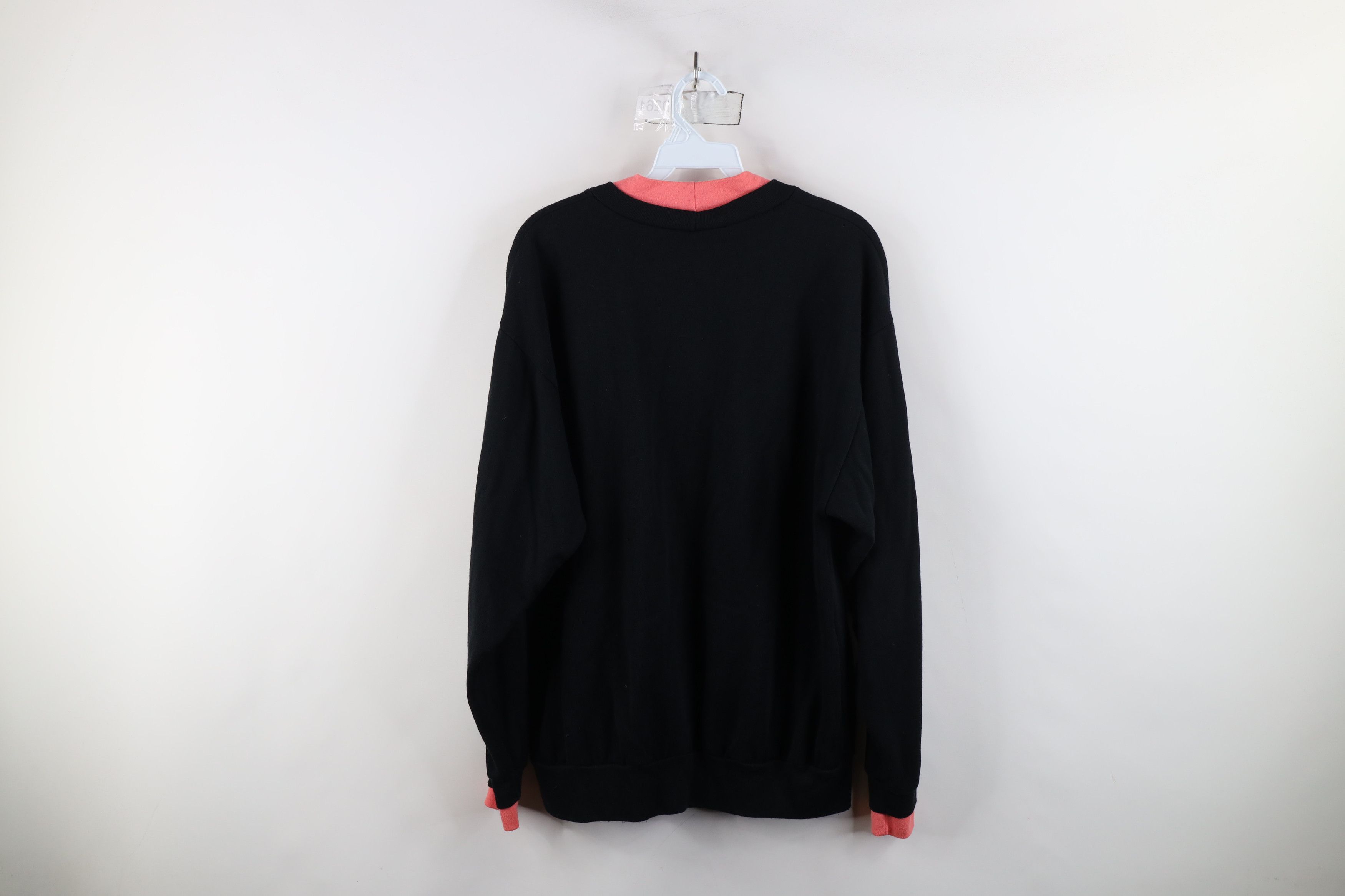 Vintage Vintage 90s Streetwear Flower Floral Layered Sweatshirt Size L / US 10 / IT 46 - 9 Thumbnail