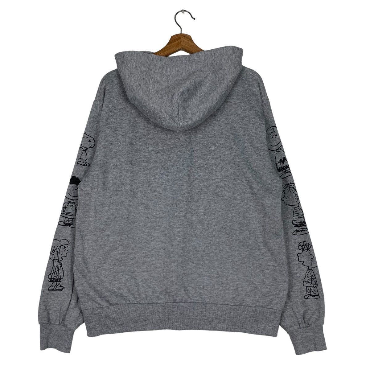 Peanuts PEANUTS Snoopy Sleeve Logo Pullover Hoodies #0773-C35 Size US L / EU 52-54 / 3 - 8 Thumbnail