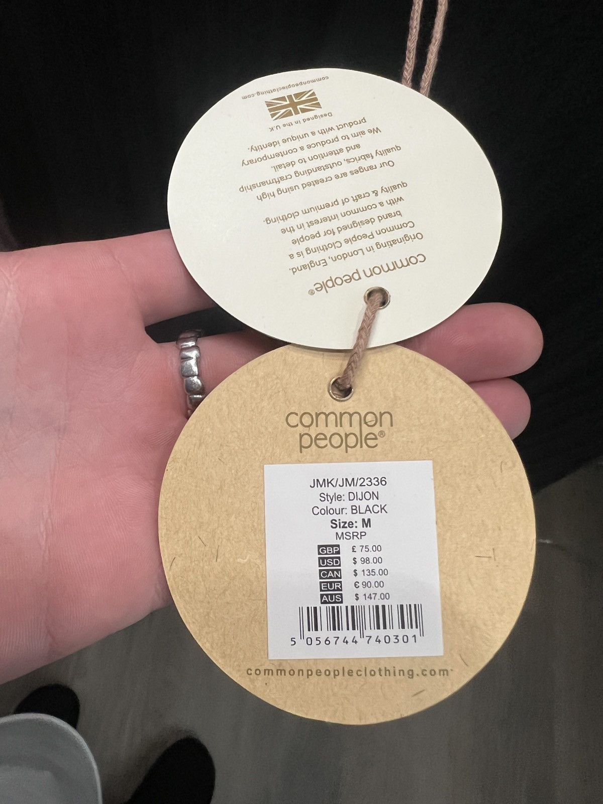 Common People × Designer Common People, Black Button Up Size US M / EU 48-50 / 2 - 7 Thumbnail