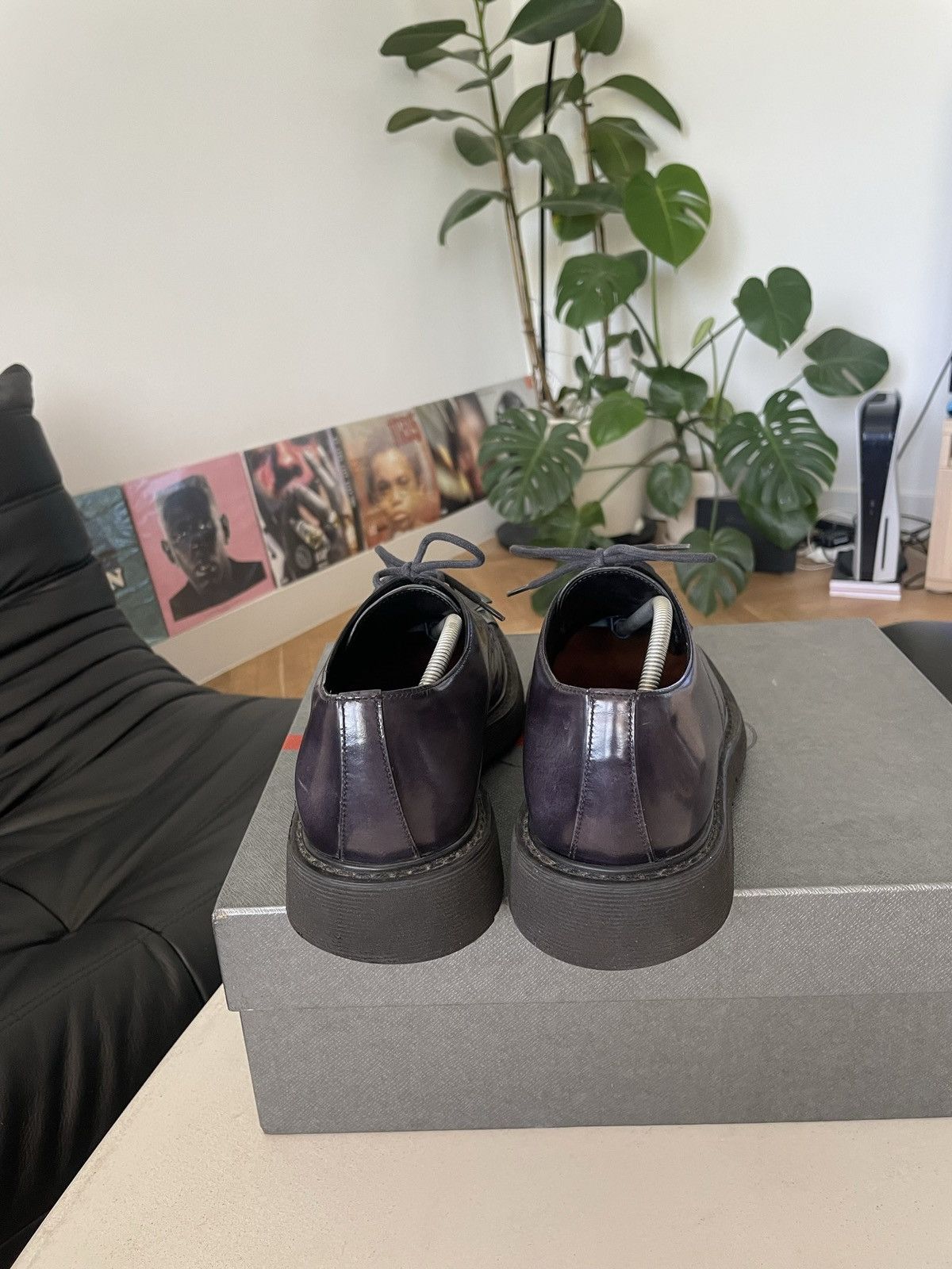 Prada Prada Washed Purple Derby Boots Designer Luxury Rare Hype Size US 8 / EU 41 - 6 Thumbnail