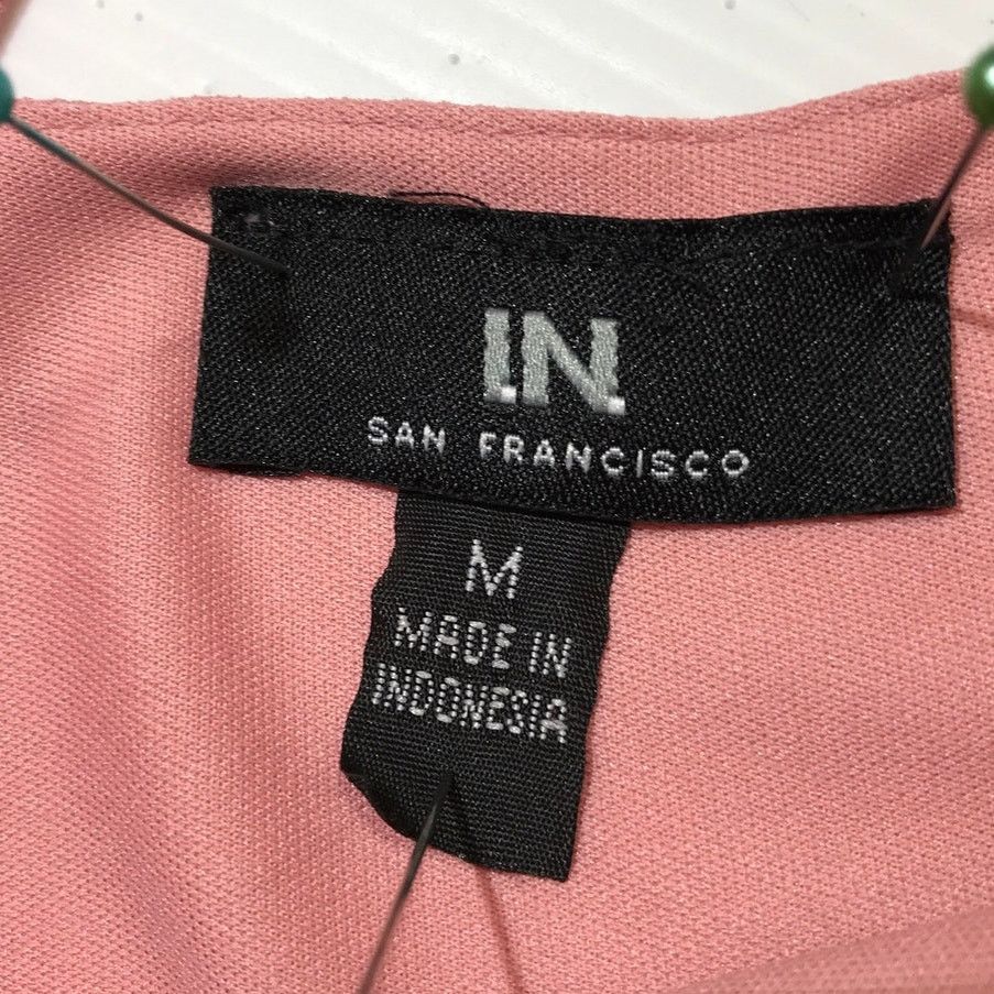 Other I.N. San Francisco Pink Y2K Boho Cold Shoulder Blouse M Size M / US 6-8 / IT 42-44 - 5 Thumbnail
