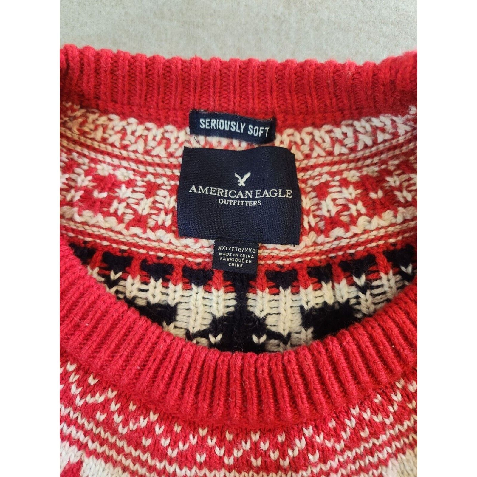 American Eagle Outfitters American Eagle Outfitters Wool Pullover Sweater Ski XXL Size US XXL / EU 58 / 5 - 3 Thumbnail