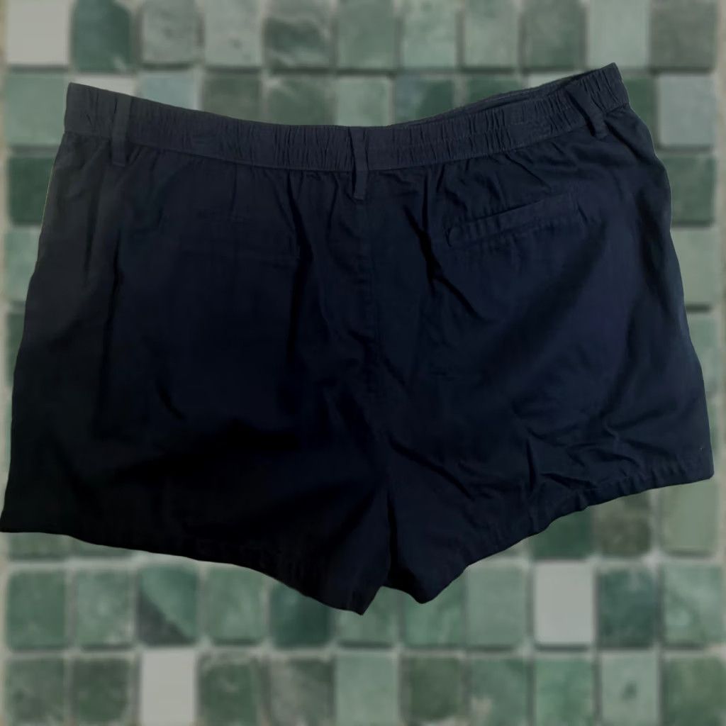 Vintage Falls Creek Comfort Shorts Elastic Waist Casual Chic Everyday Navy Blue 3X NWT Size 40" / US 18 - 1 Thumbnail