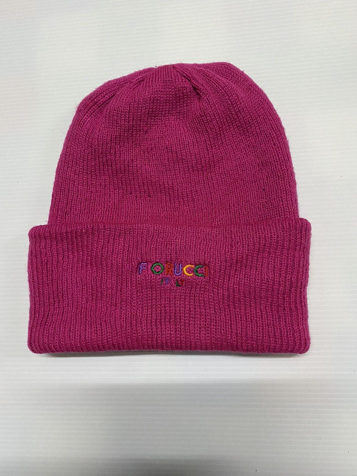 fiorucci Embroidery Beanie Hat Made in Japan