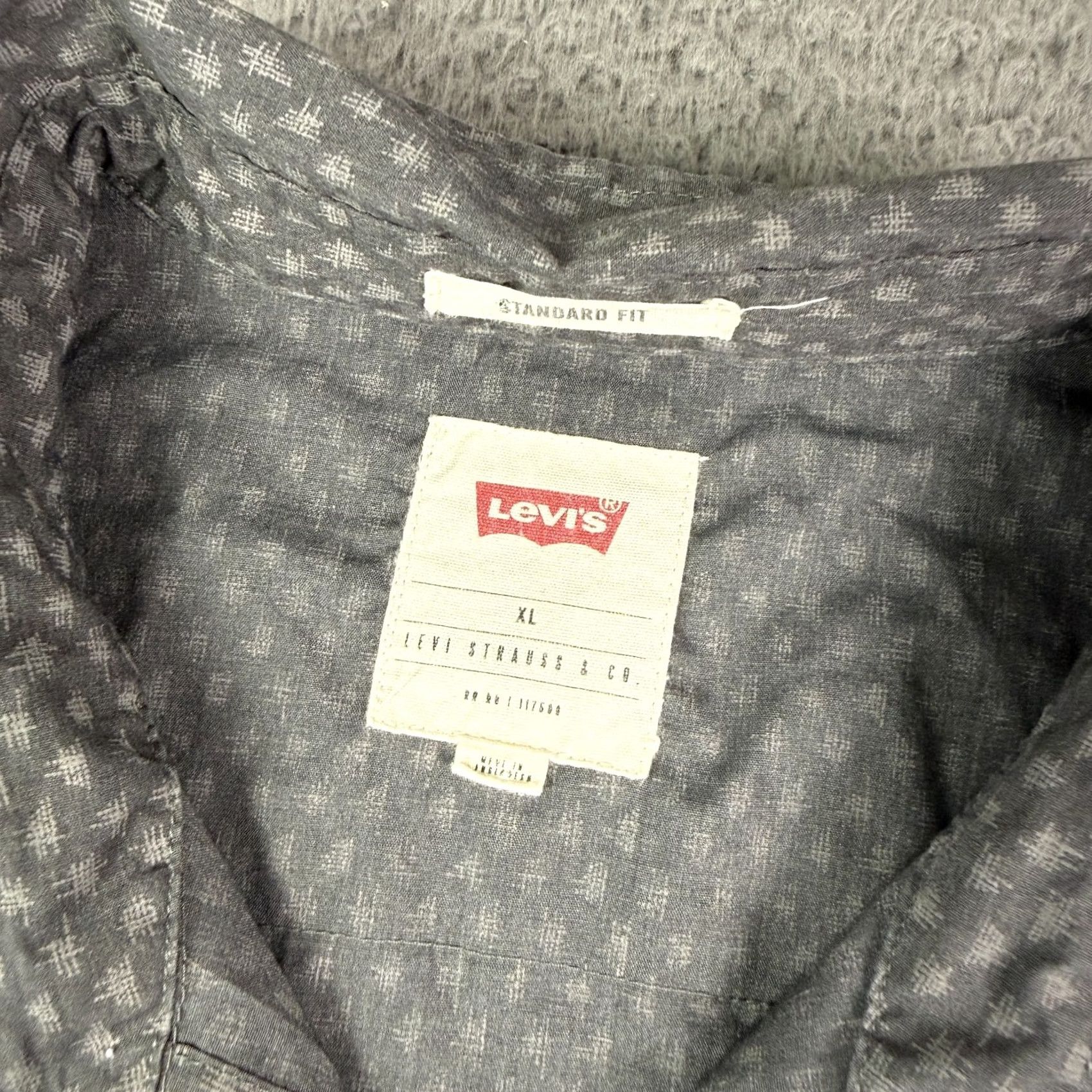 Levi's Levi'S Shirt Mens XL Gray Pearl Snap Western Sawtooth Pockets Patterned Work - Long Sleeve Casual Workwear Size US XL / EU 56 / 4 - 3 Thumbnail