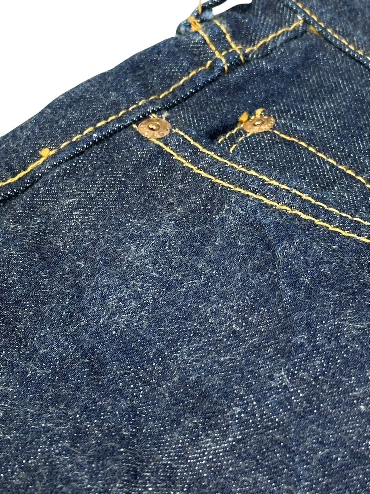Japanese Brand 1980s BIG STONE INDIGO RAW DENIM FLARE JEANS Size US 30 / EU 46 - 3 Thumbnail