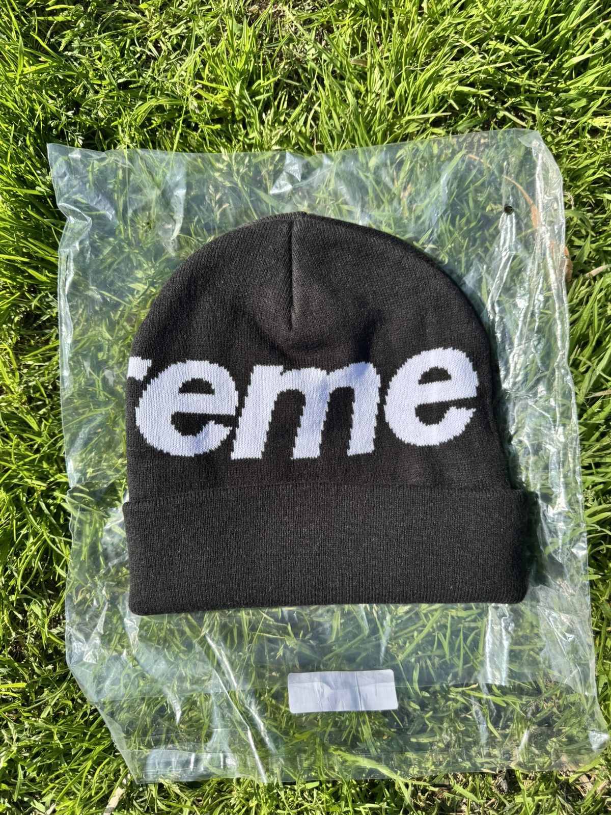 Supreme Supreme Big Logo Beanie Black Size ONE SIZE - 2 Thumbnail