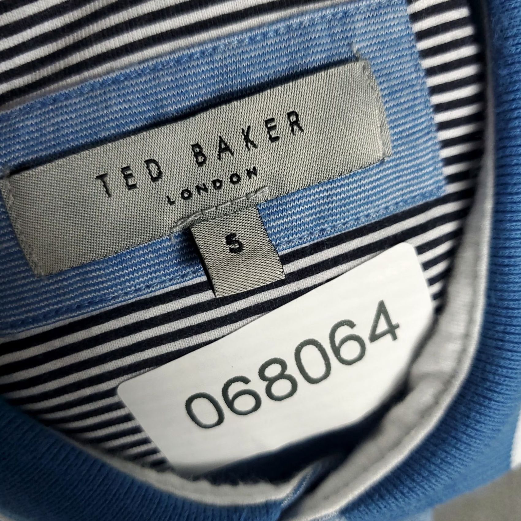 Ted Baker Ted Baker London Polo Shirt Mens Regular Blue Short Sleeve Polo Shirt Mens Size 5 Casual Button Collared Cotton Logo Pocket Modern Preppy Sports Size US S / EU 44-46 / 1 - 6 Thumbnail
