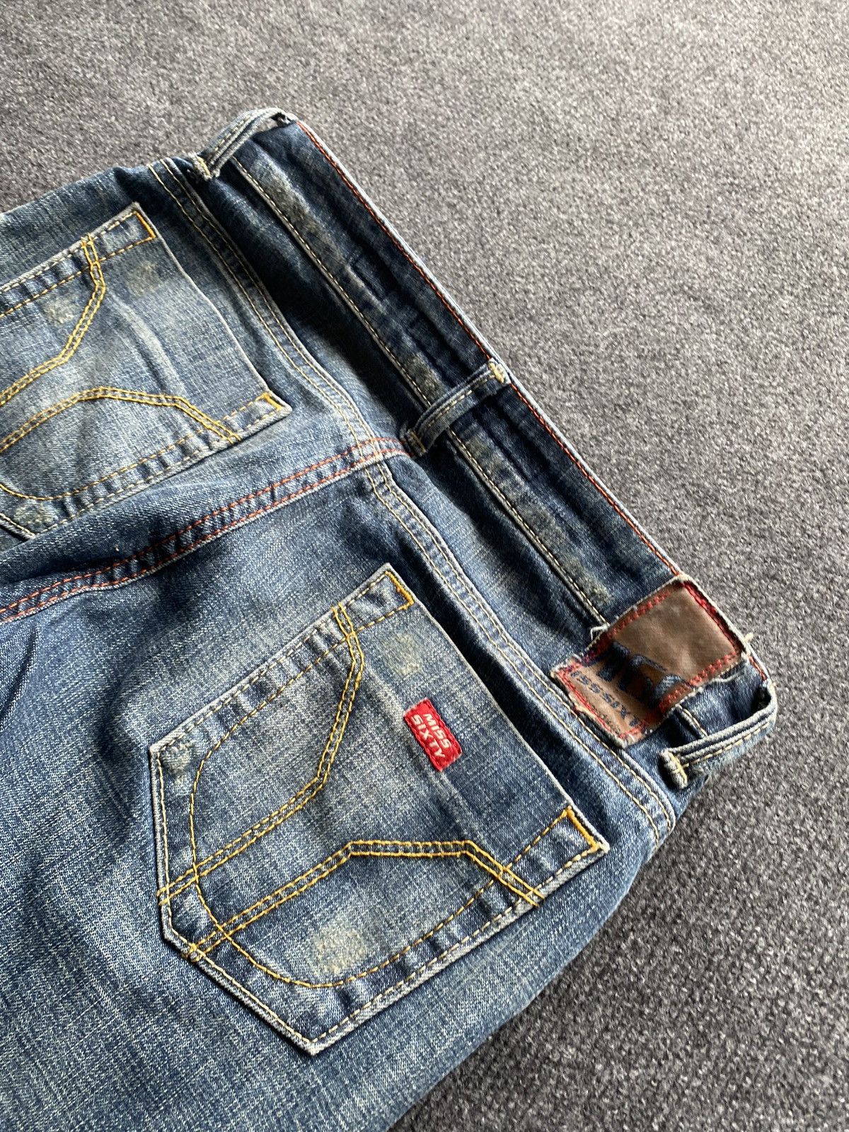Miss Sixty 🔥Miss Sixty Sexy Extra Low Ty flared blue jeans goth emo y2k Size 28" / US 6 / IT 42 - 18 Thumbnail