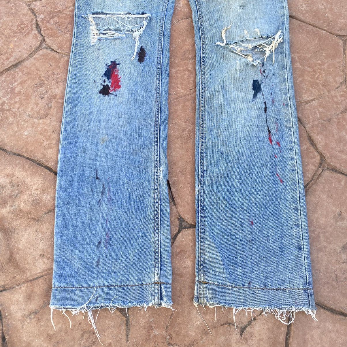Dolce & Gabbana Thrashed Vintage Dolce & Gabbana ERD GRUNGE JEANS Size US 32 / EU 48 - 9 Thumbnail