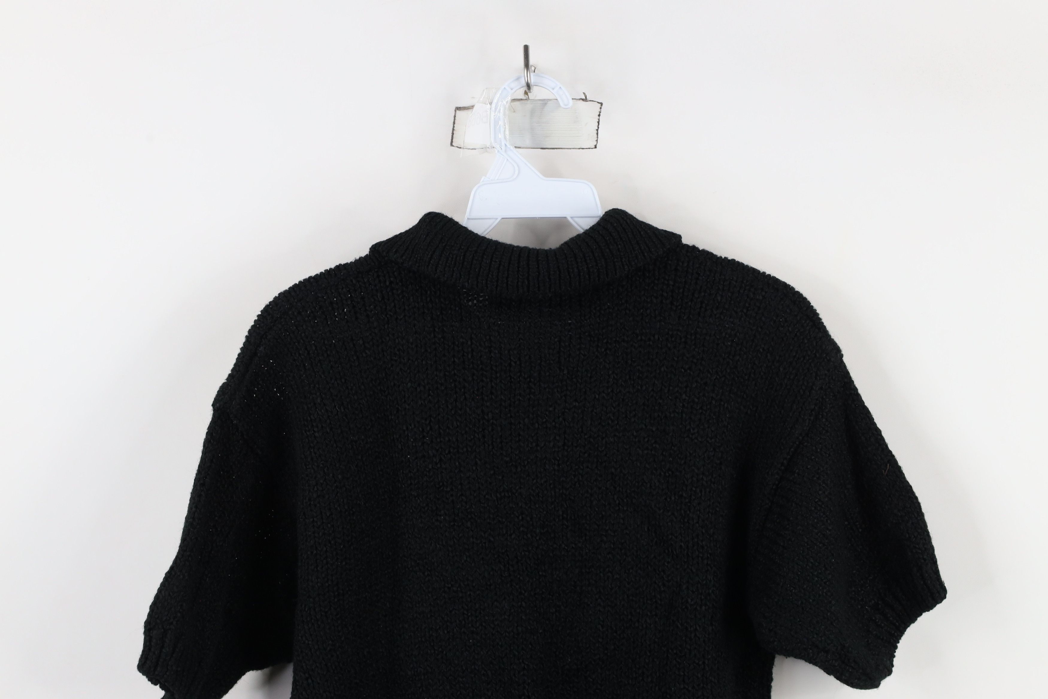 Vintage Vintage 90s Streetwear Knit Short Sleeve Collared Sweater Size M / US 6-8 / IT 42-44 - 10 Thumbnail