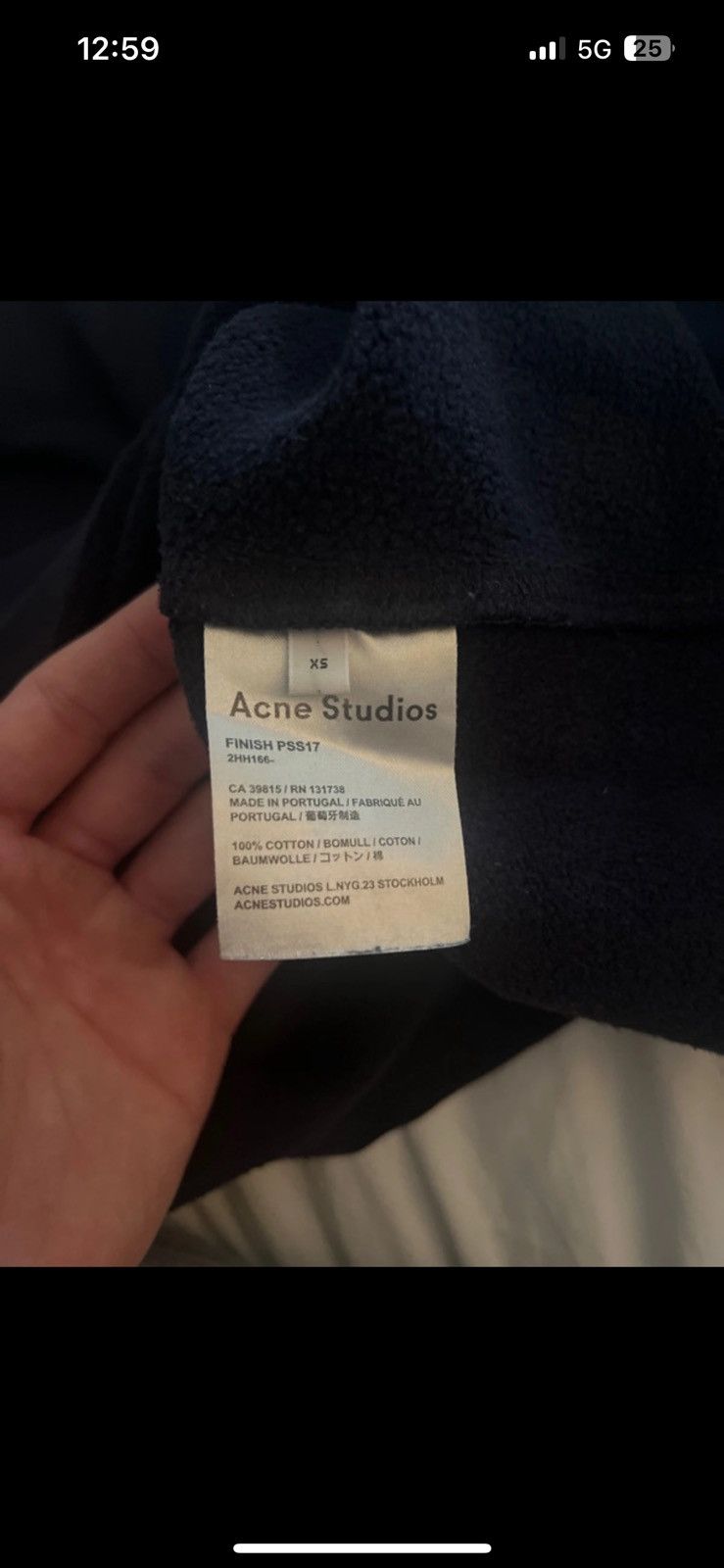 Acne Studios Acne Studios SS17 Navy Jumper Size XS Men’s (Unisex) Size US XS / EU 42 / 0 - 4 Thumbnail