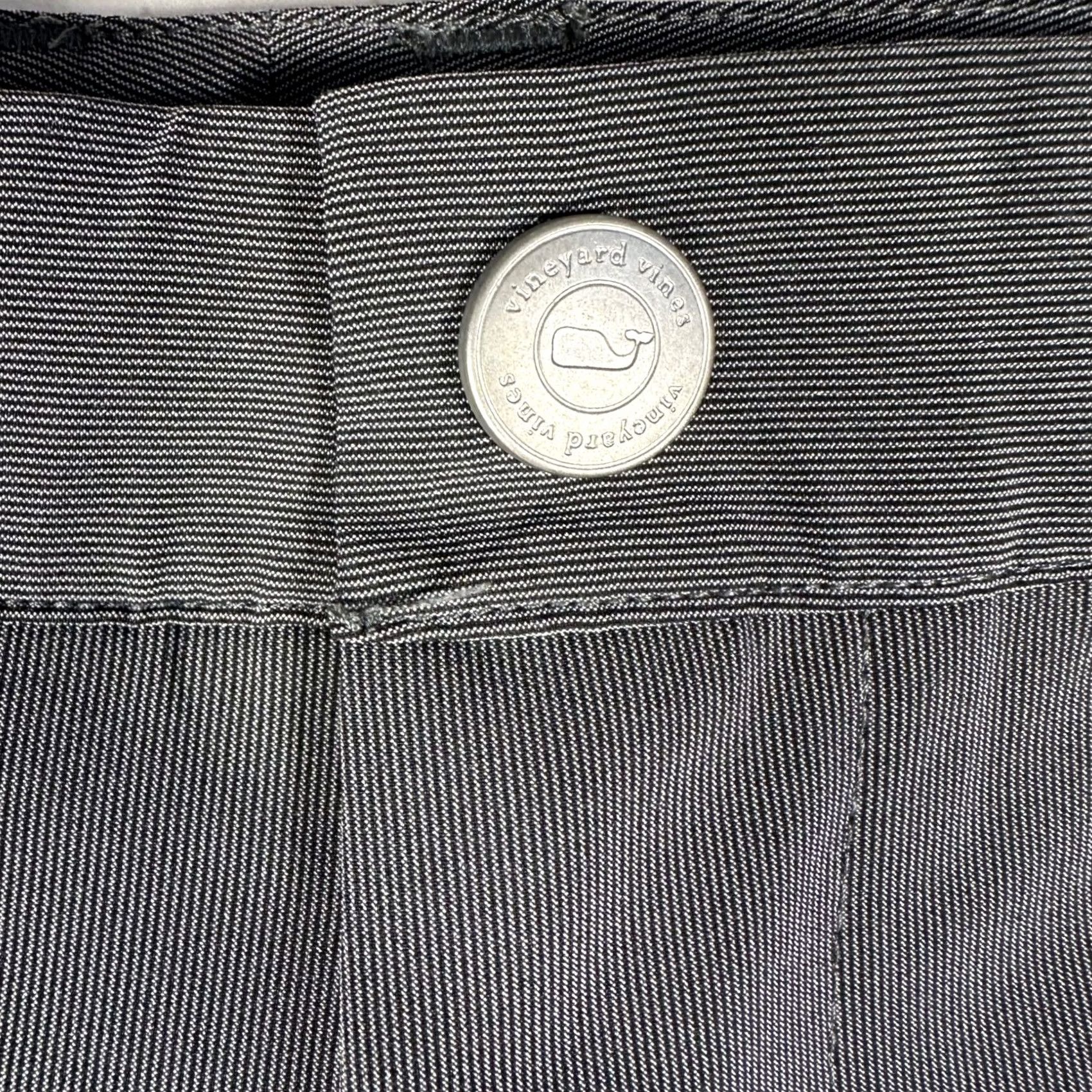Vineyard Vines Vineyard Vines On-The-Go Performance Pants Mens Gray Textured Golf Trousers Chino Flat Front Stretch Moisture Wicking Pockets Size US 37 - 3 Thumbnail